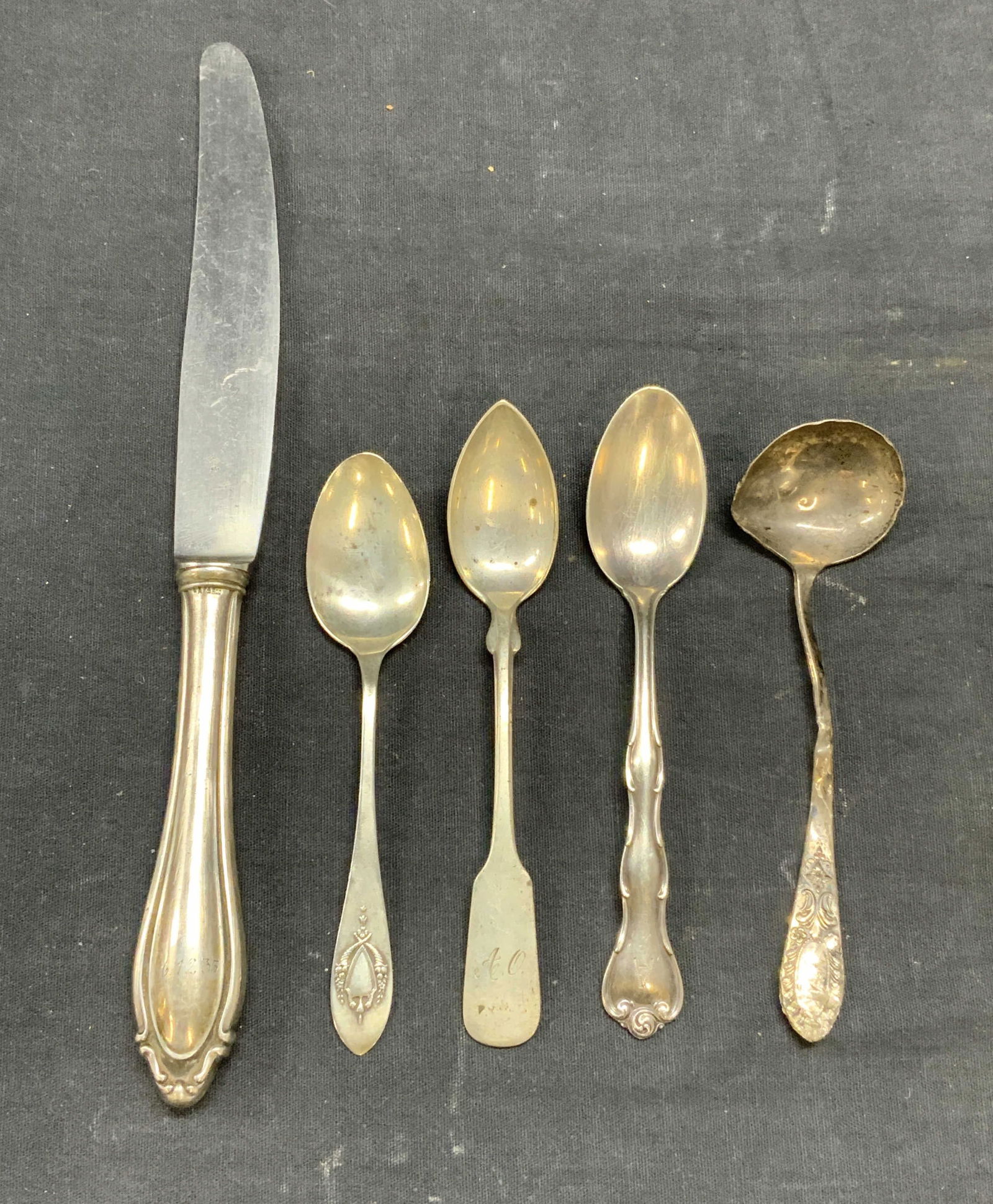 Lot 5 GORHAM Sterling Silver & 800 Silver Spoons + (1 of 9)