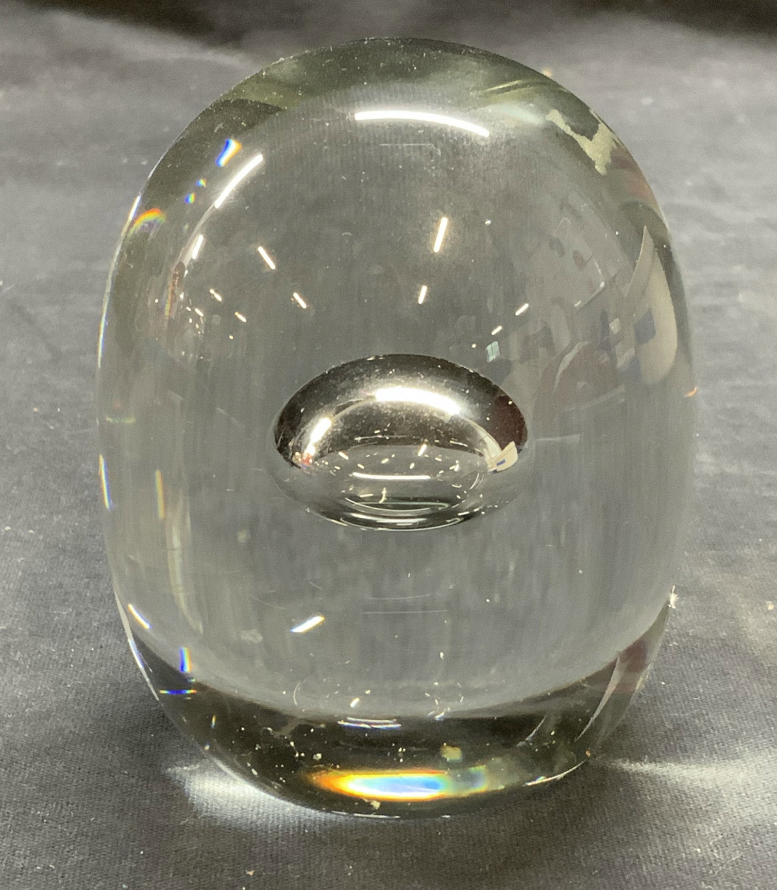 Signed Hand Blown Art Glass Paperweight (1 of 6)