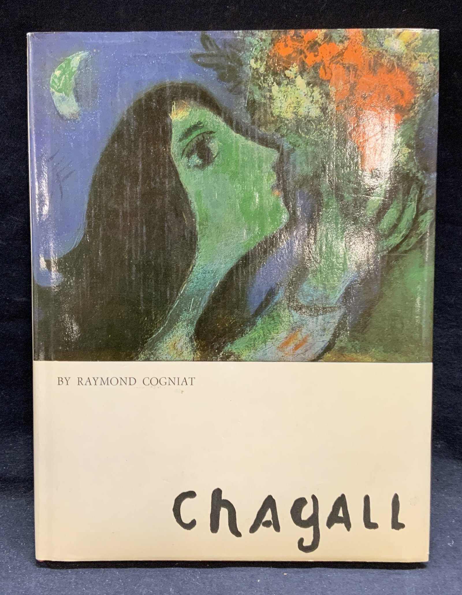 Chagall Raymon Cogniat Art Book, Illustrated 1978: Hardcover copy of Chagall by Raymond Cogniat. Published by Crown Publishers, 1978. Cains illustrations. Measures approx. 11 x 8.5 inches. Some wear to cover, pages, and spine consistent with exposure.