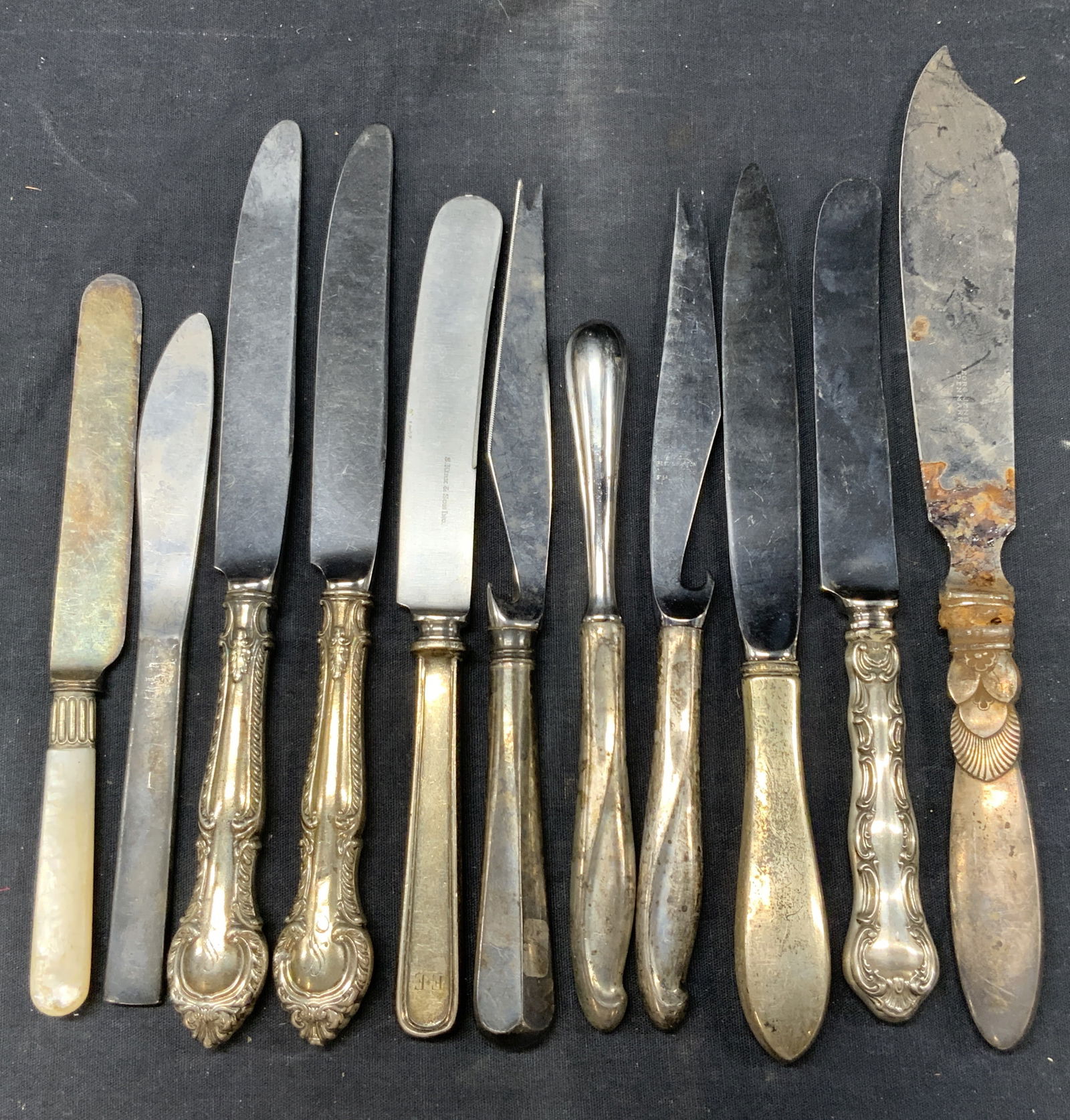 11 Sterling Silver & Plated Utensils, MOP & More (1 of 10)