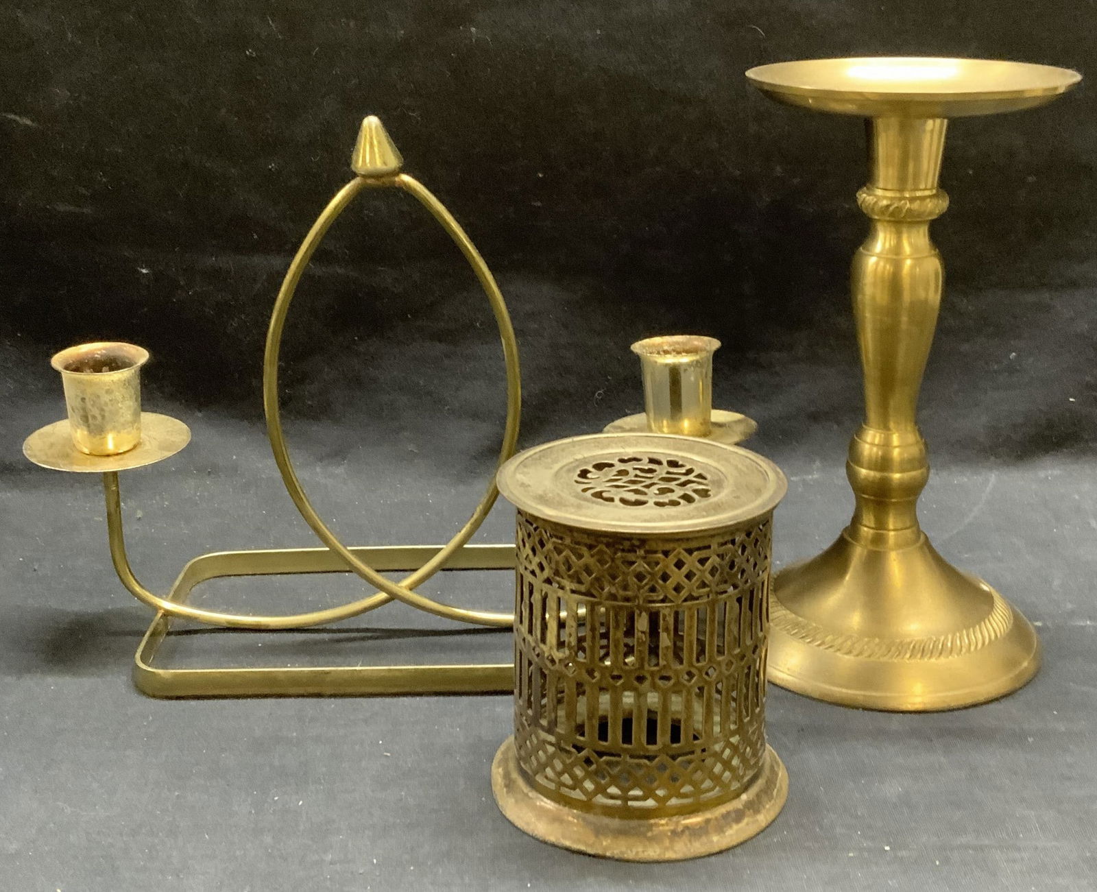 3 Vintage Apollo Silver Plated Candle Holder, More (1 of 8)