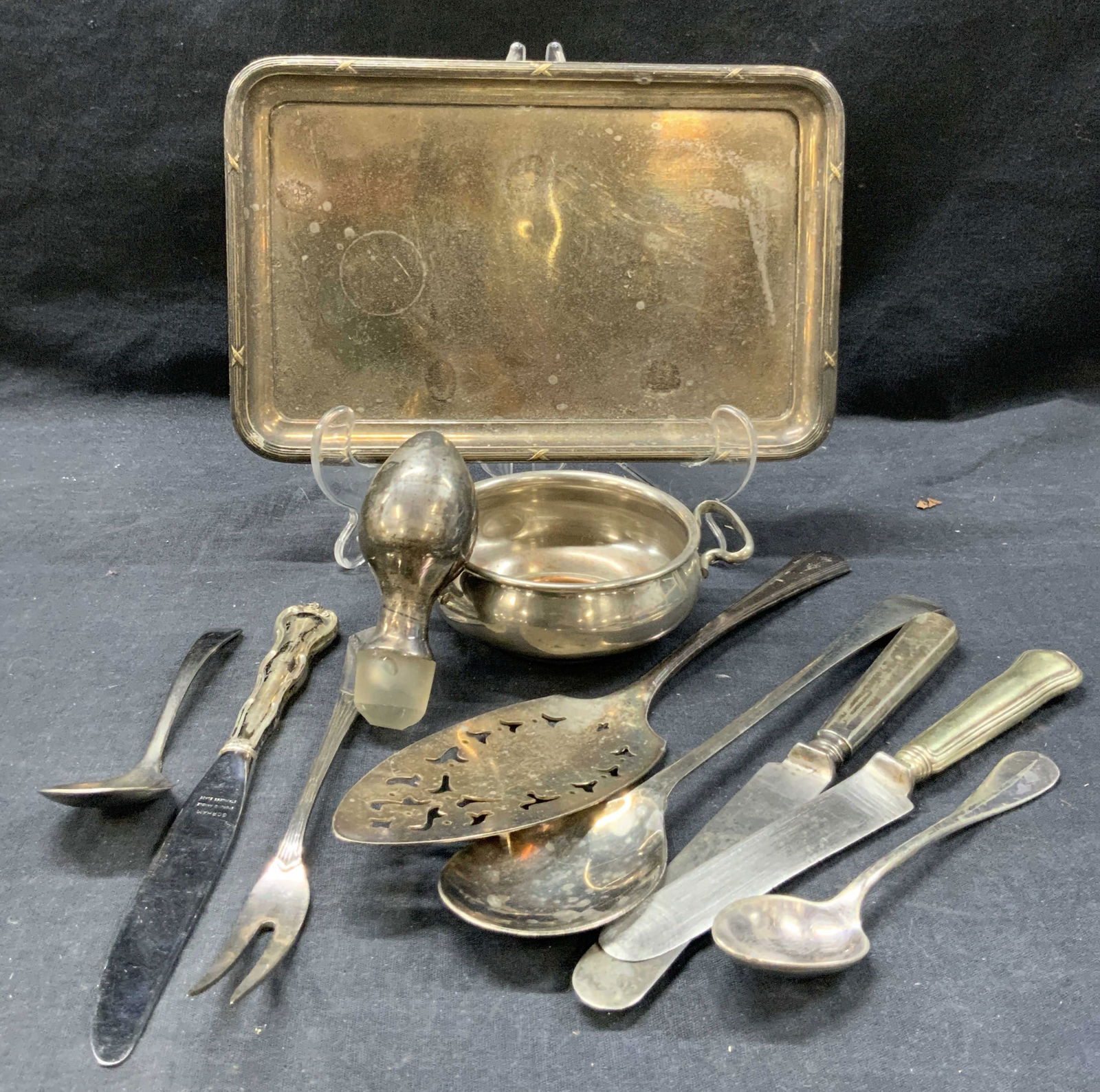 Lot 11 Vtg Silver Plated Kitchen Accessories (1 of 7)