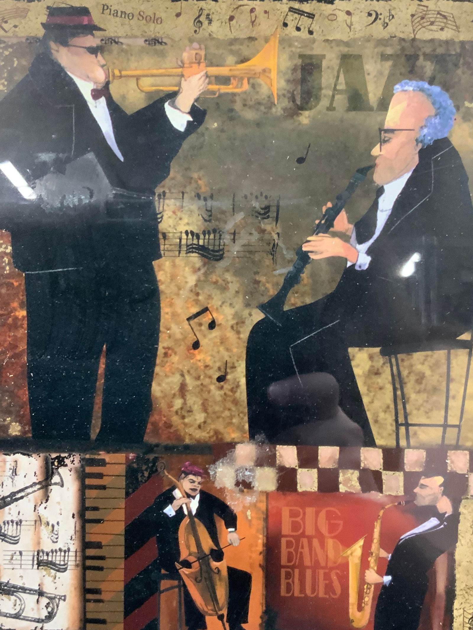 Framed Big Band Blues Litho (1 of 8)