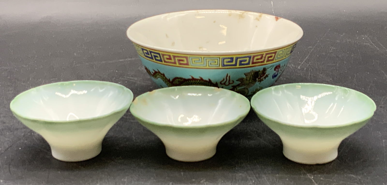 Lot 4 Vintage Signed Asian Porcelain Bowls (1 of 7)