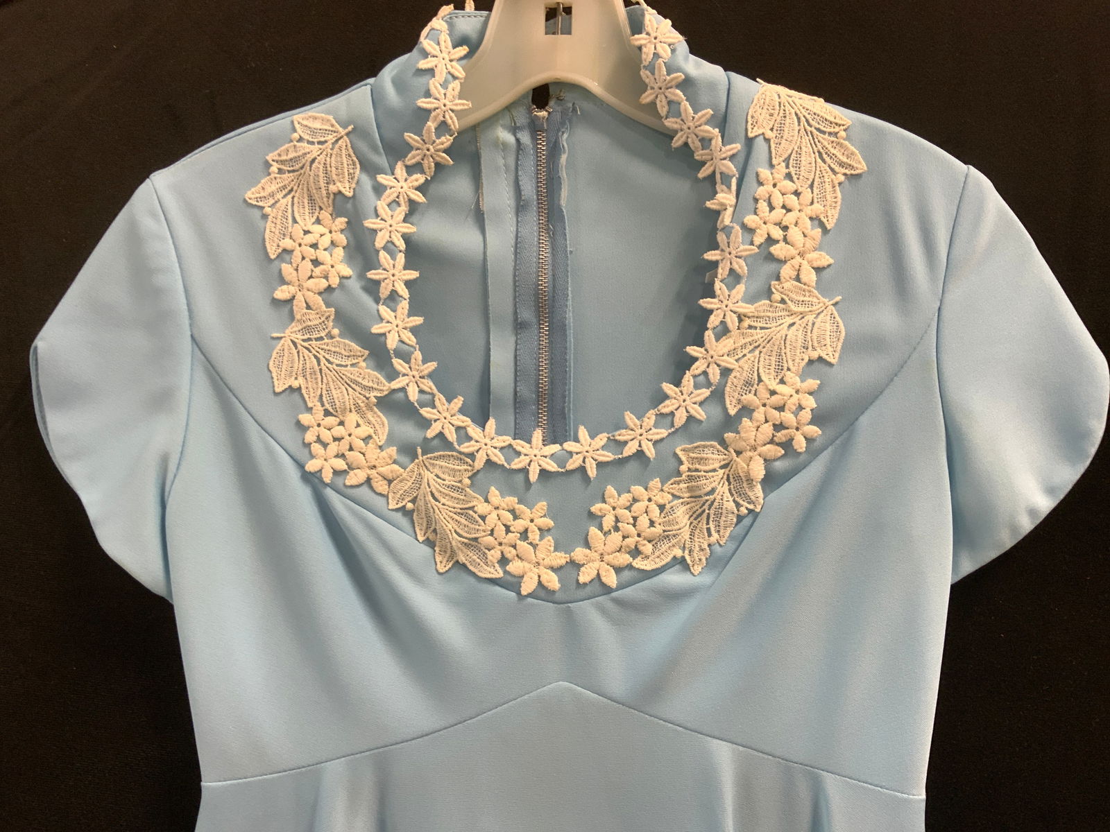 Mid Century Handmade Applique Cocktail Dress (1 of 7)