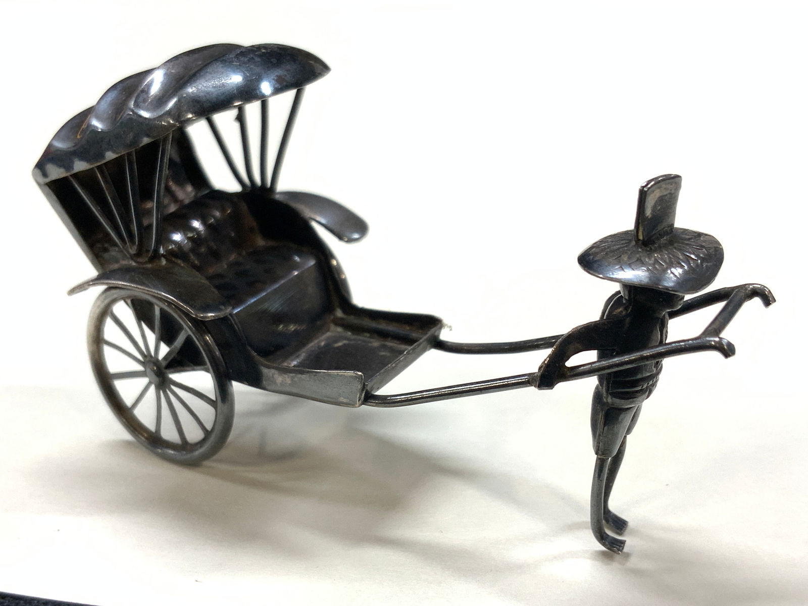 Vtg Sterling Silver Asian Rickshaw Figure (1 of 7)