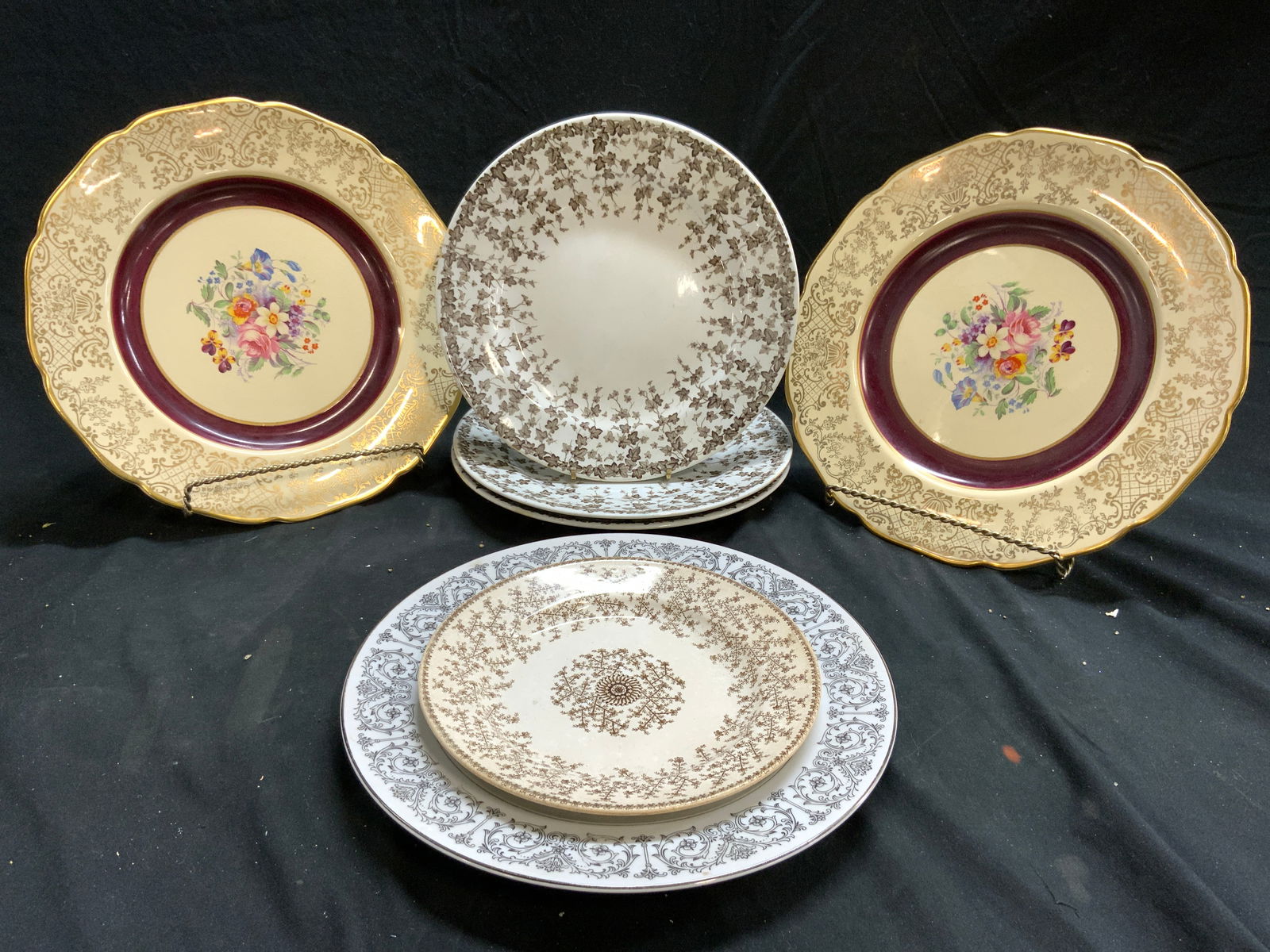 Lot7 Vntg Porcelain Plates Wedgwood, Royal Worces+ (1 of 8)
