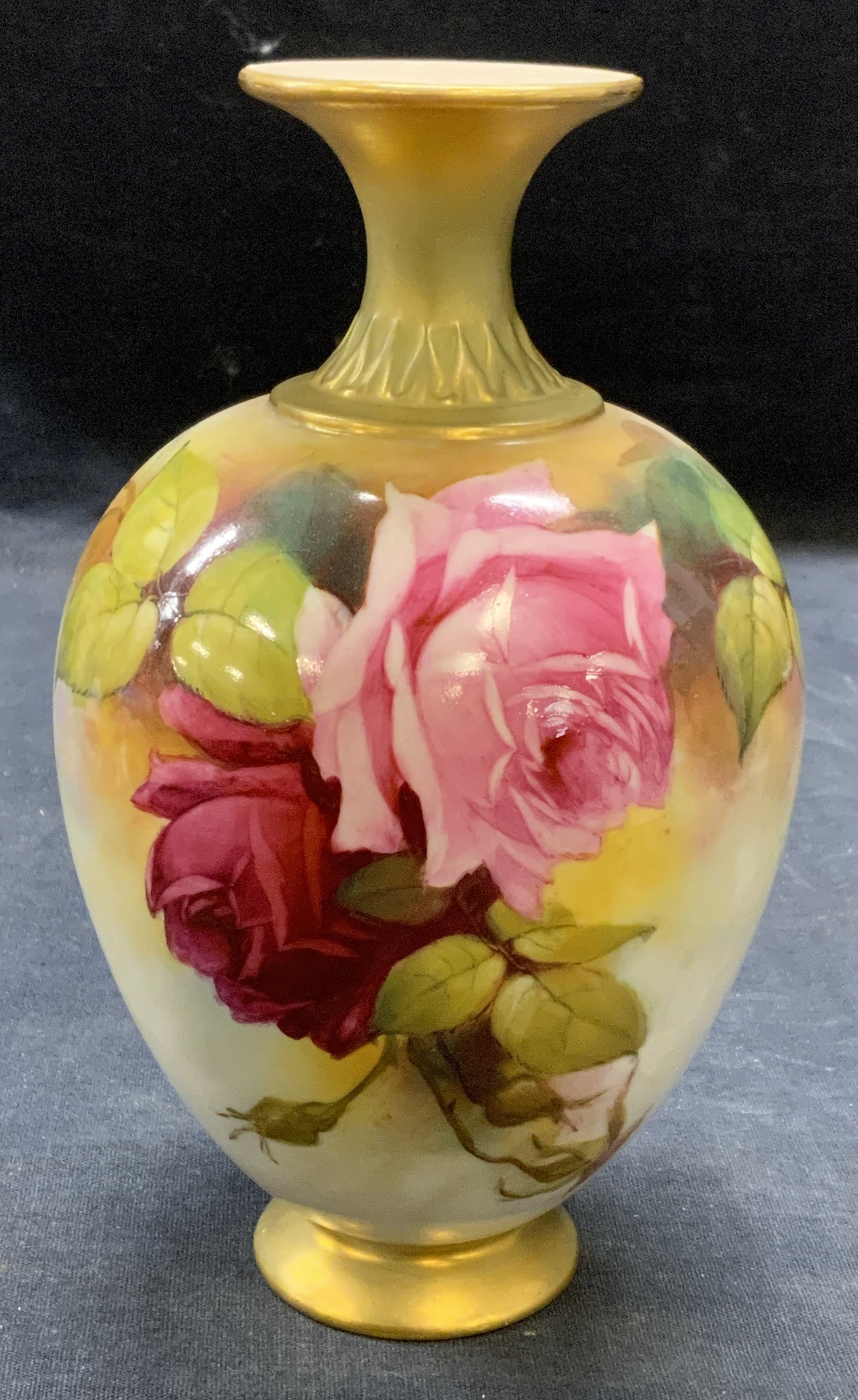 Antq Royal Worcester EJBray Porcelain Vase England (1 of 7)