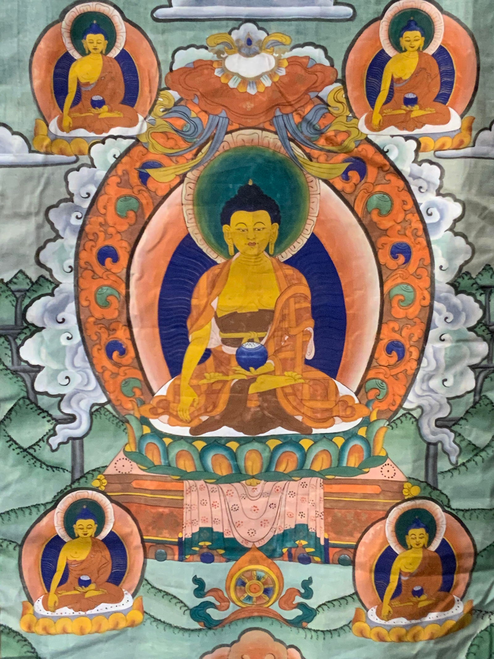 Hand Painted Buddha Thangka (1 of 10)