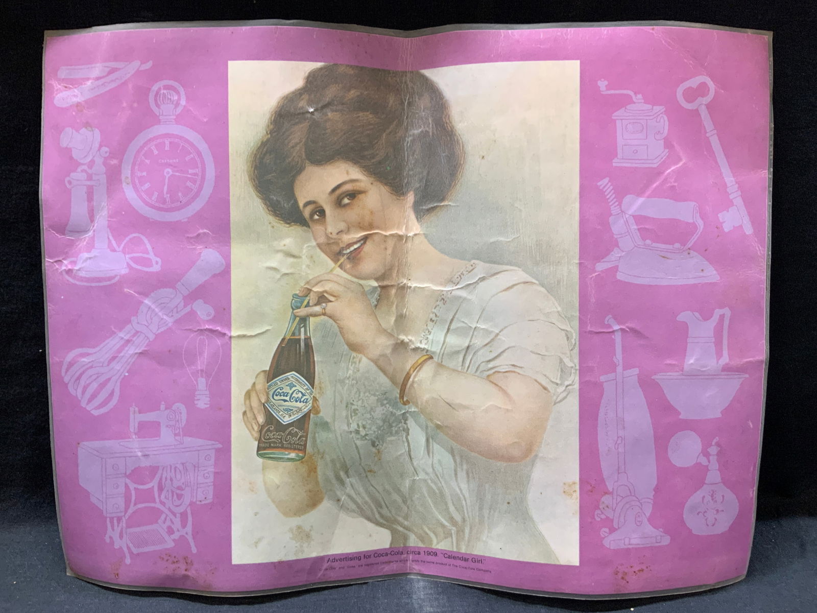 1909 Coca Cola Cover Girl Place Mat (1 of 8)