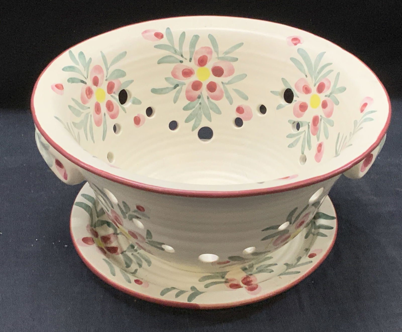 New Debco Ceramic Strainer w Under Plate,,2 (1 of 6)