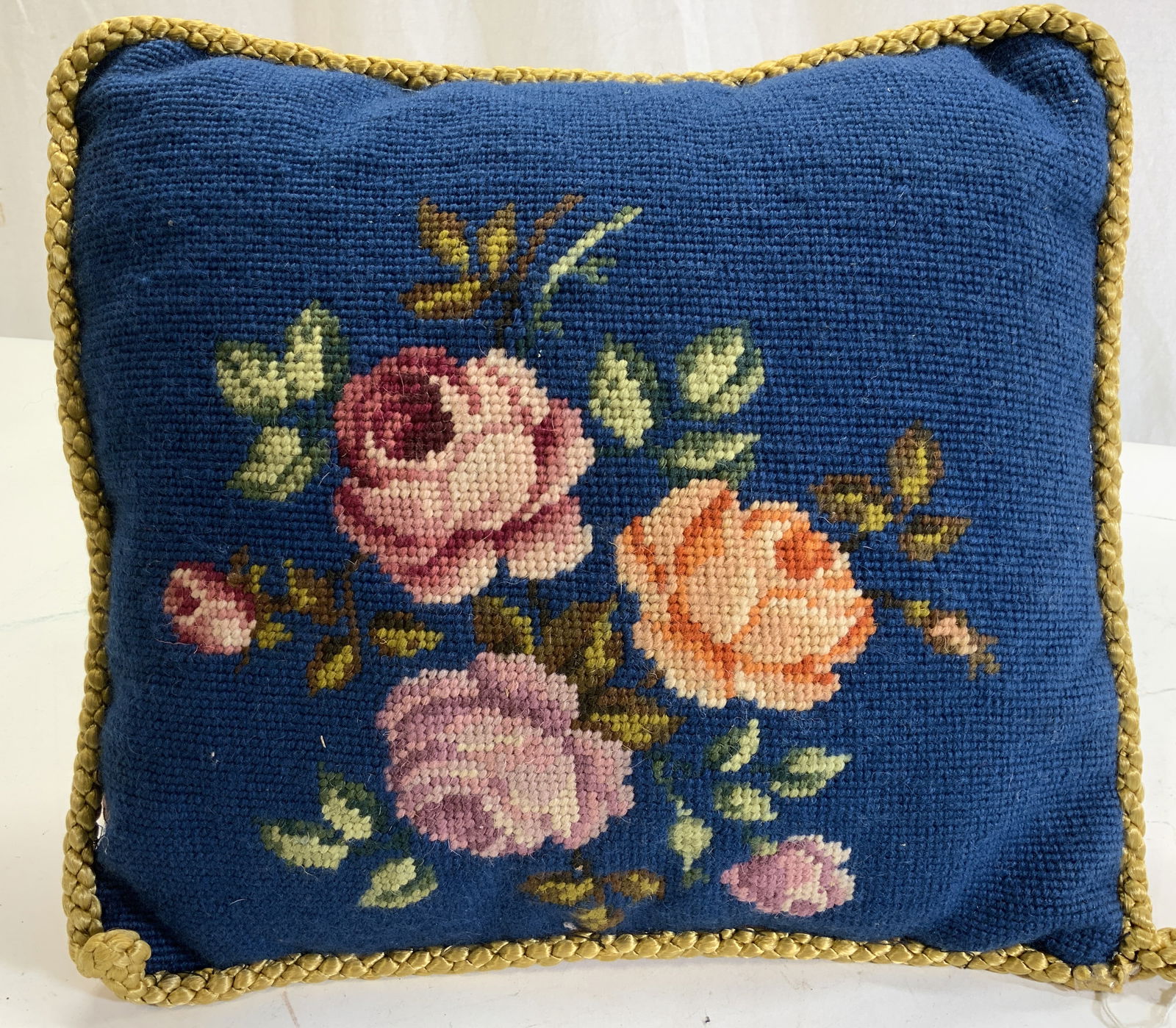 Needlepoint Handmade Decorative Pillow (1 of 7)