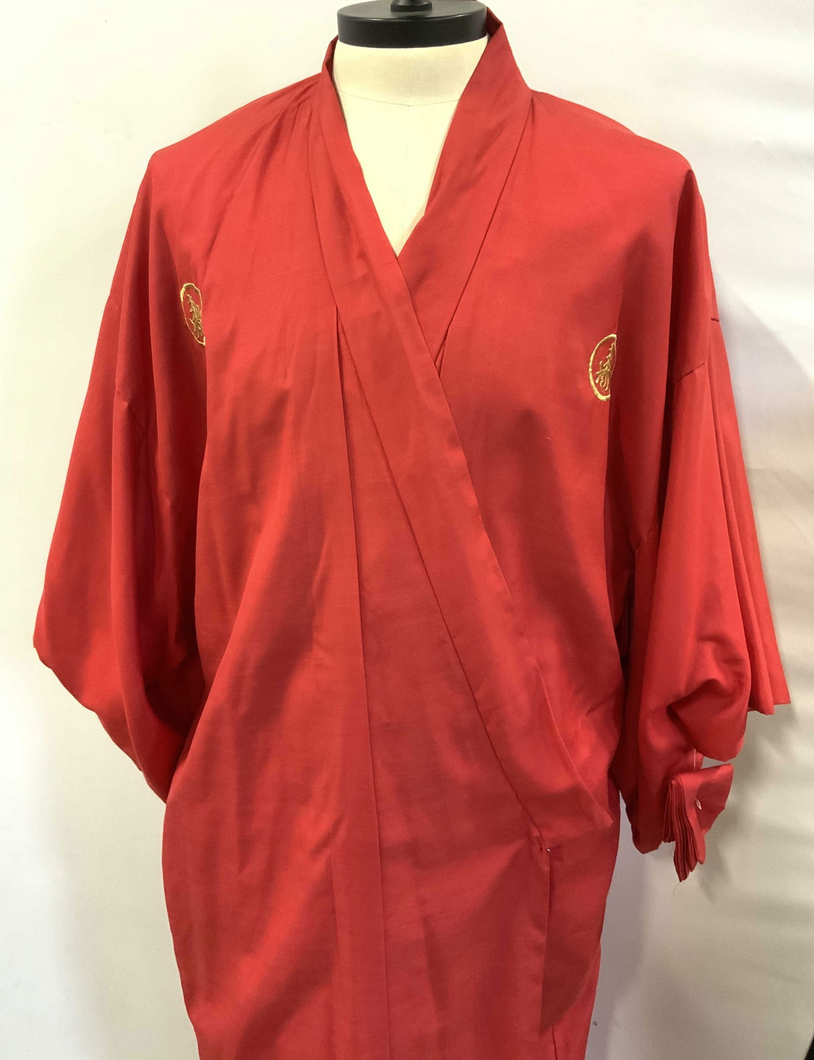 Hayashi Red Silk Japanese Kimono, Japan (1 of 11)