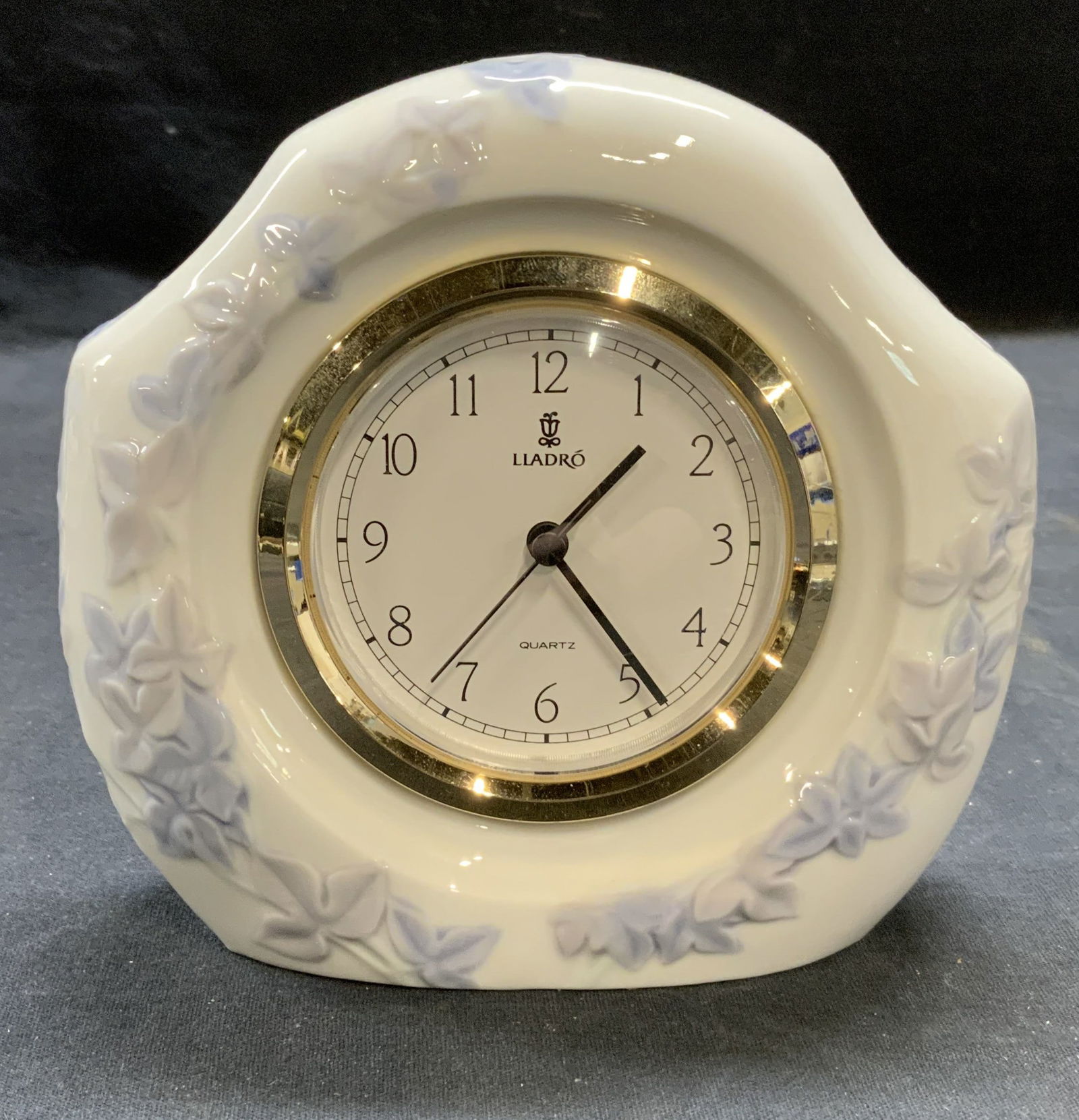 Lladro Porcelain Botanical Table Clock, Spain (1 of 6)