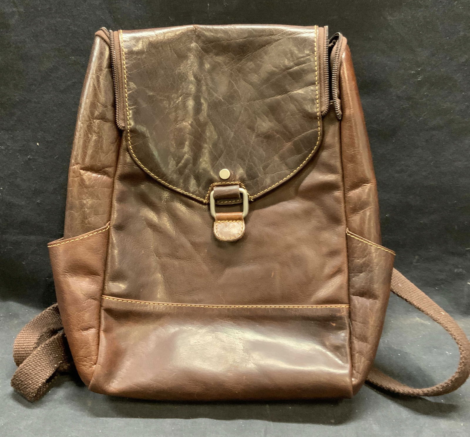 Jack Georges Brown Leather Backpack (1 of 6)