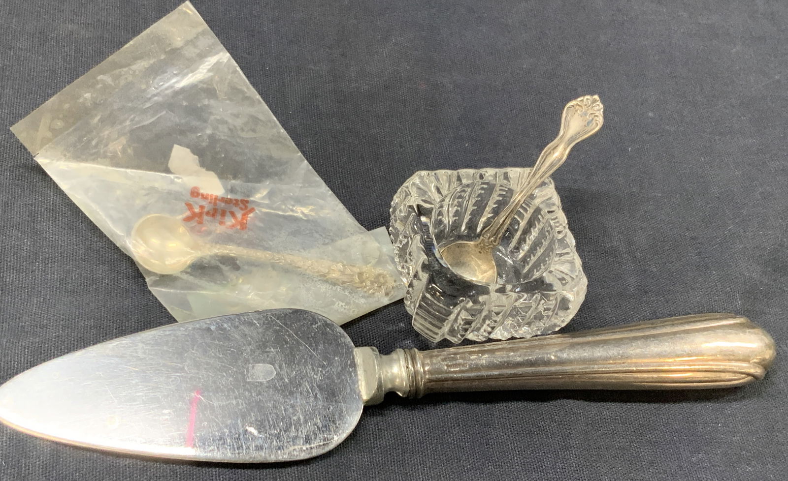 Lot 4 Sterling Silver & Glass ware Kirk & More (1 of 8)