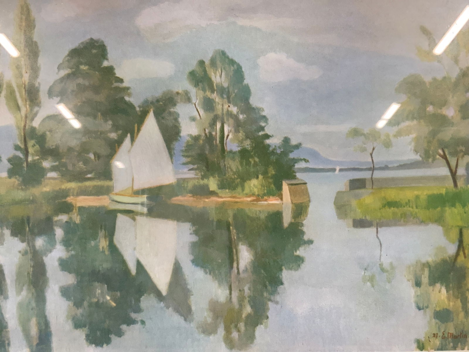 E. Martin Landscape Lithograph (1 of 7)