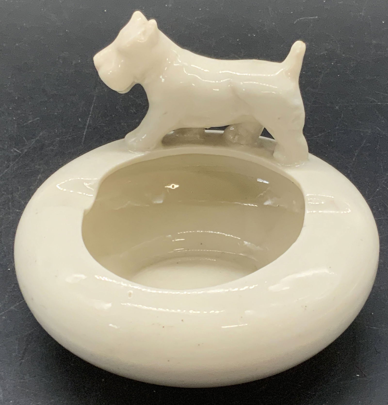 Vintage Ceramic Scottie Dog Figural Trinket Dish (1 of 8)