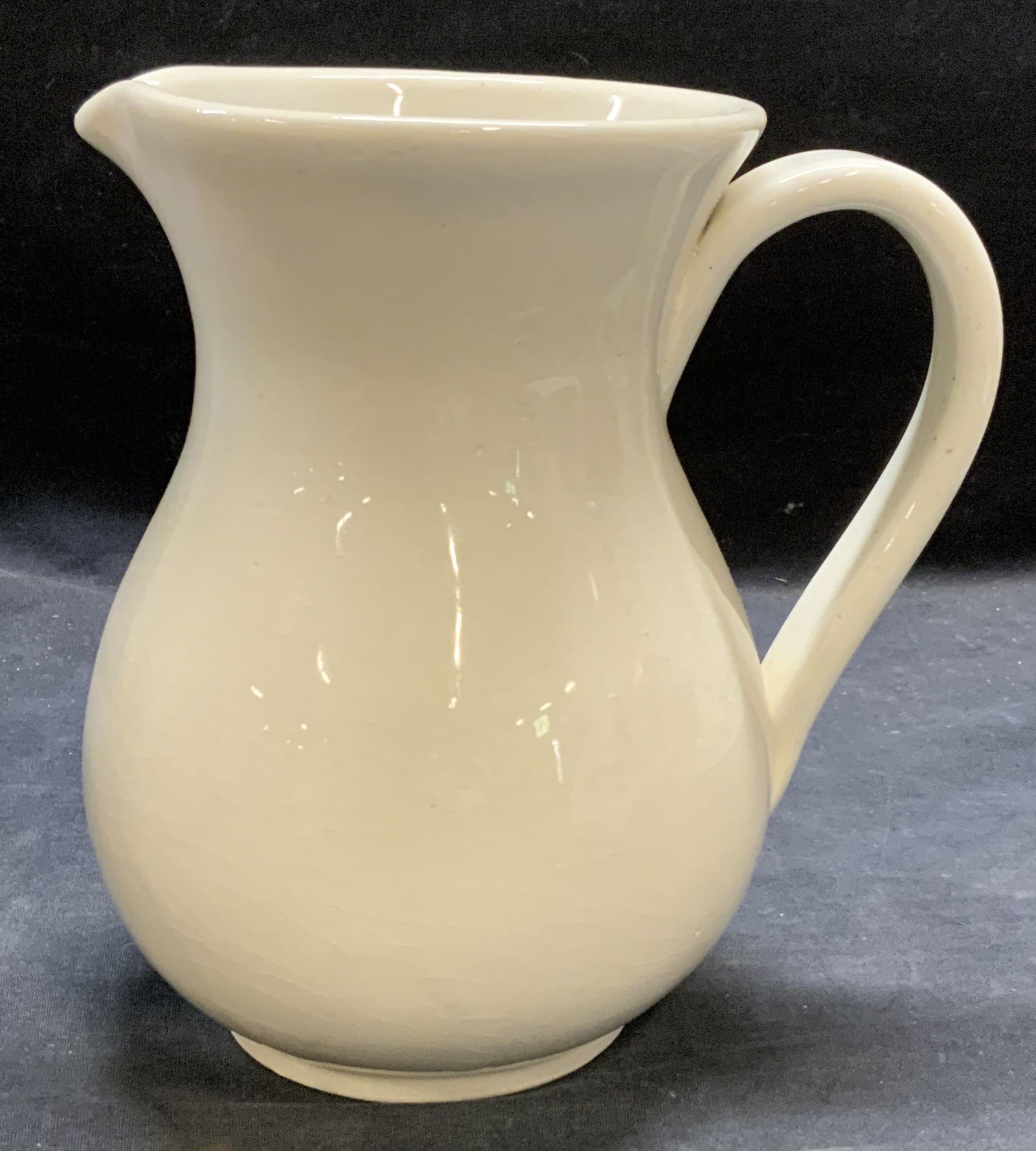 Vintage White Ceramic Pitcher (1 of 6)