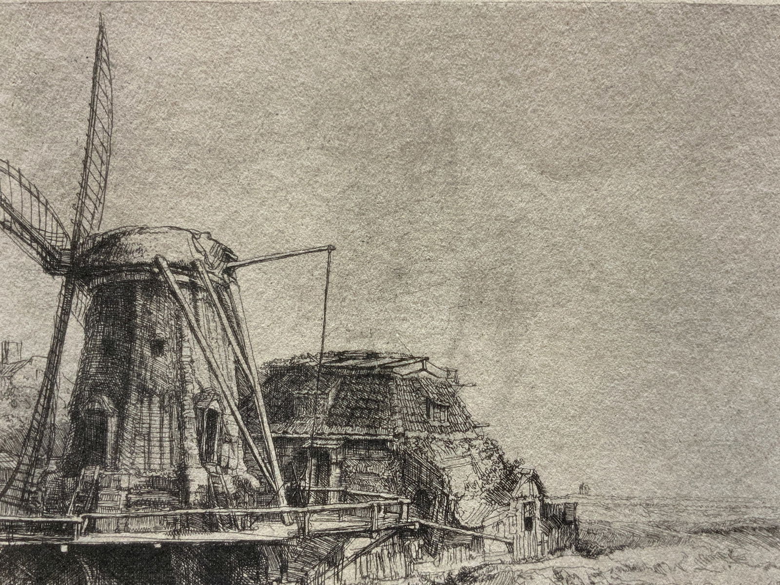 Rembrandt 1641 Windmill Etching On Paper (1 of 10)