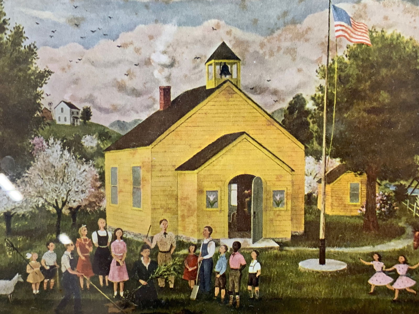 Dorris Lee Arbor Day Folk Art Lithograph (1 of 6)