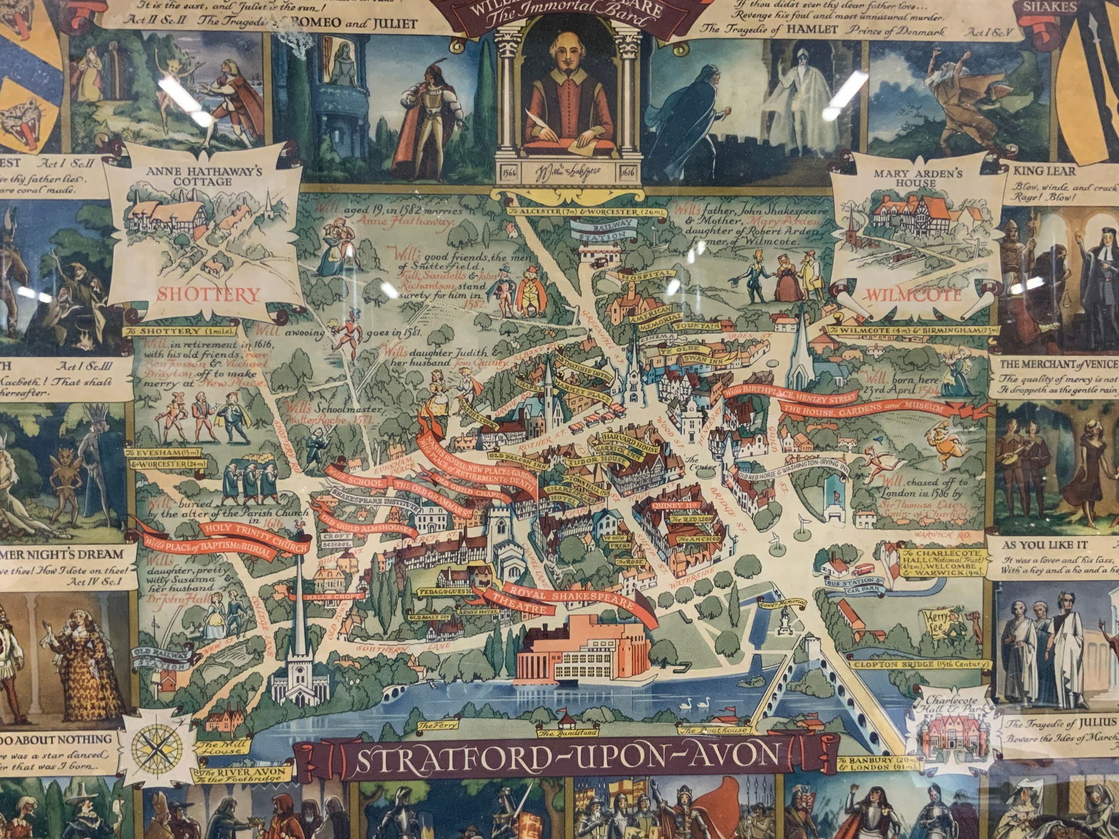 Shakespeare The Immortal Bard Plays Lithograph (1 of 10)