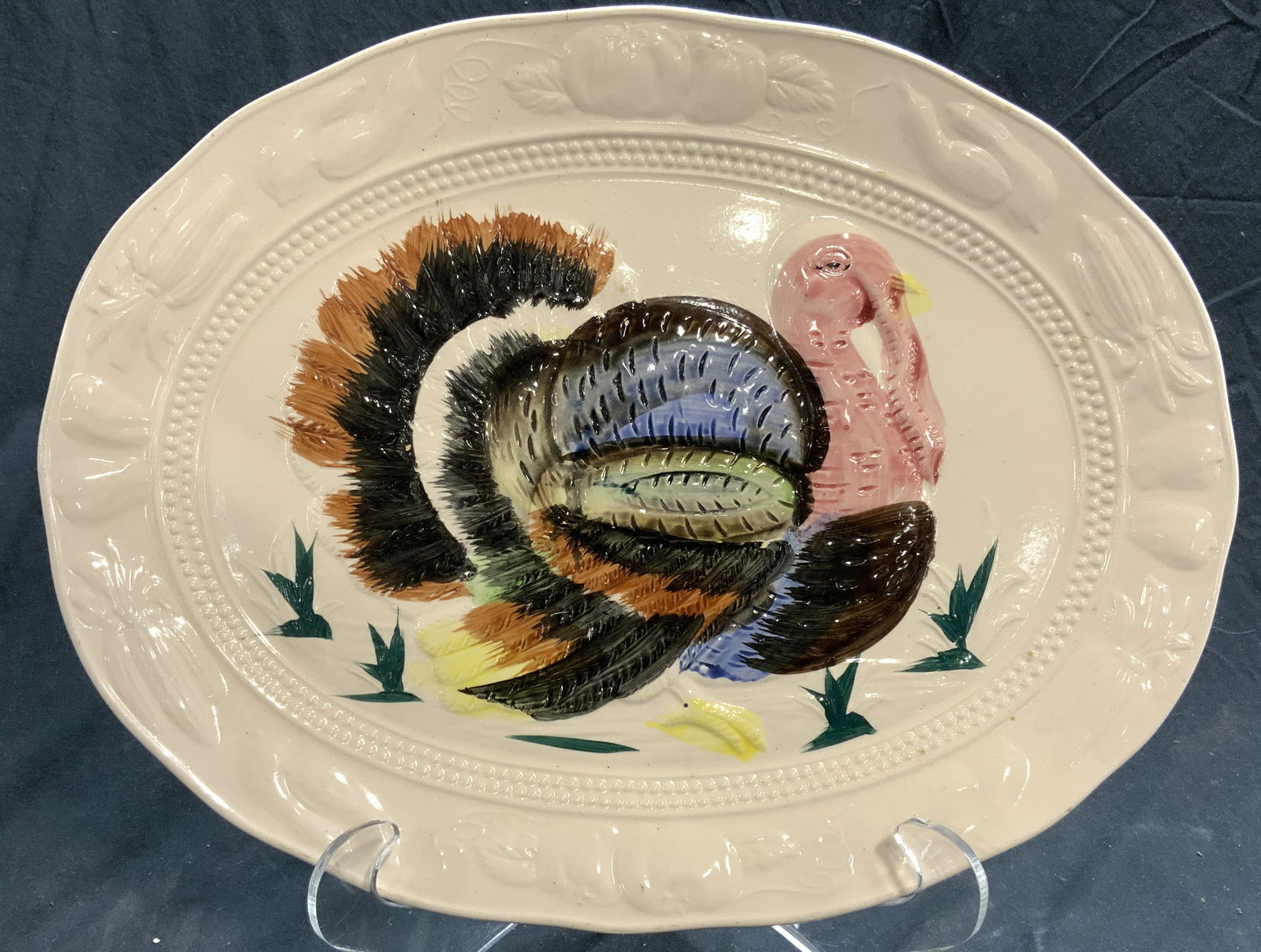 Hand Painted Oval Porcelain Serving Platter Japan (1 of 7)