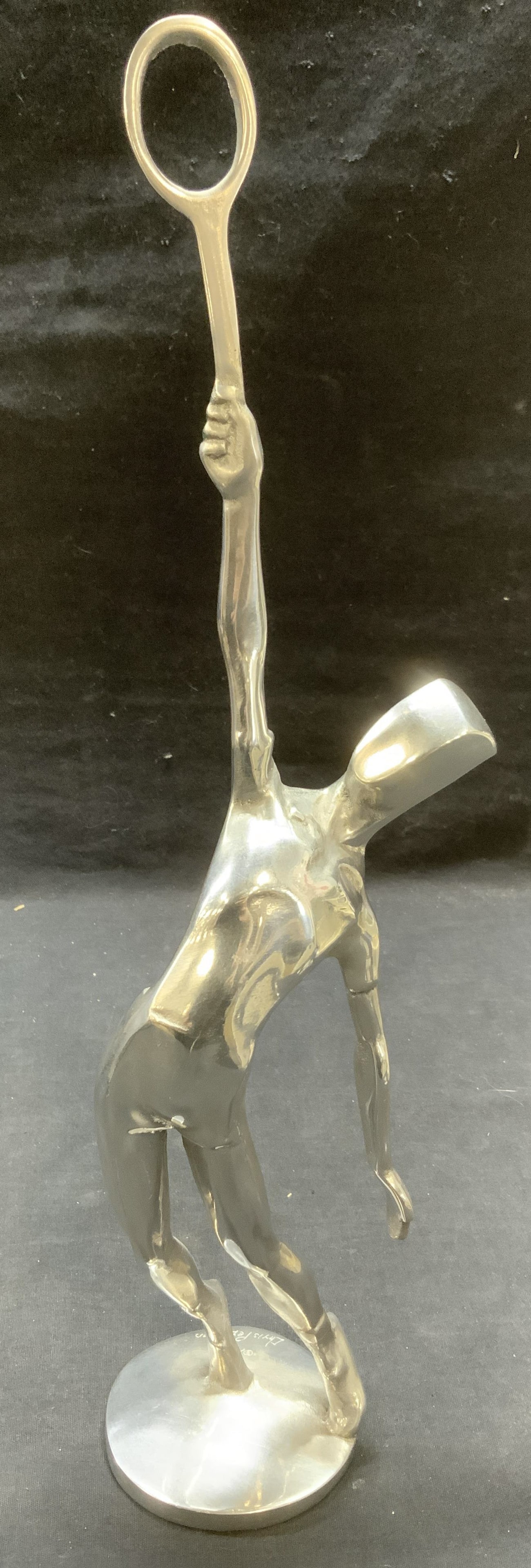 Chris Peterson Tennis Player Aluminum Sculpture 1975 (1 of 8)