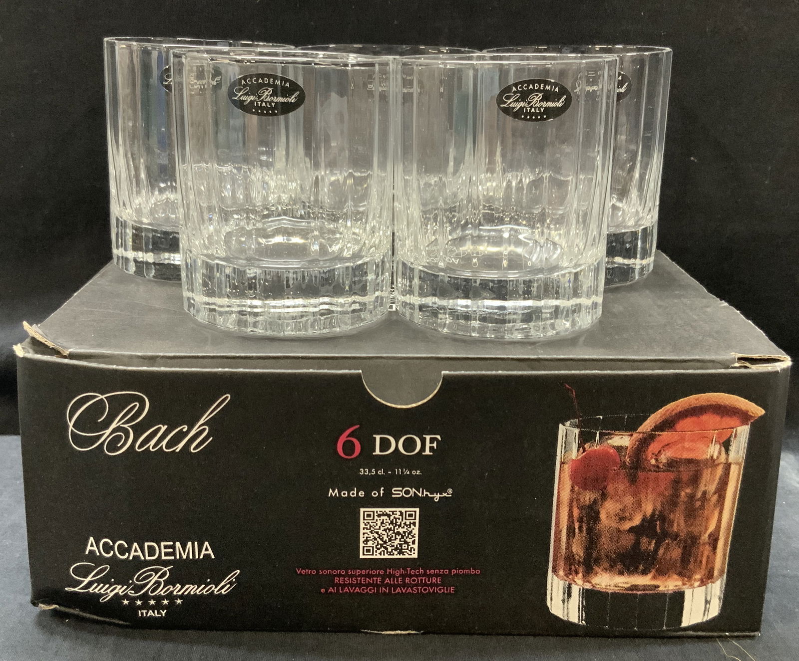 Set 11 Luigi BORMIOLI Sgd Crystal Glasses (1 of 7)