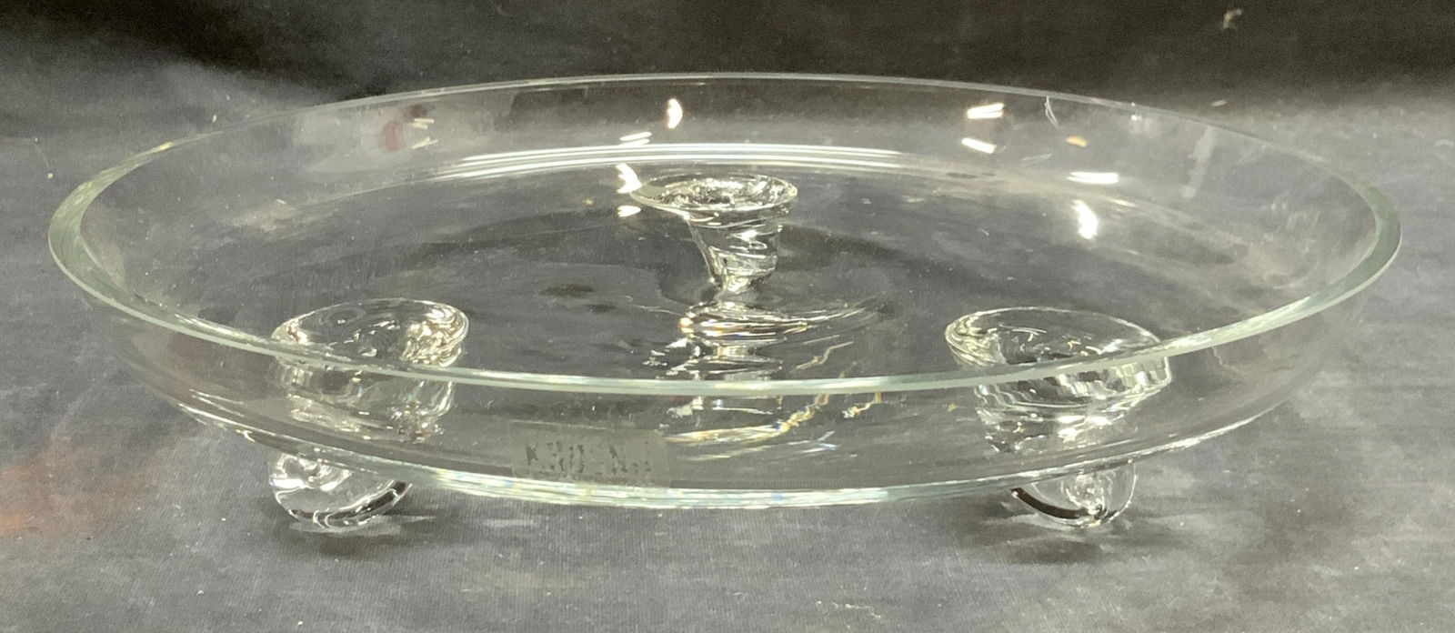 KROSNO Crystal Footed Platter, Poland (1 of 6)