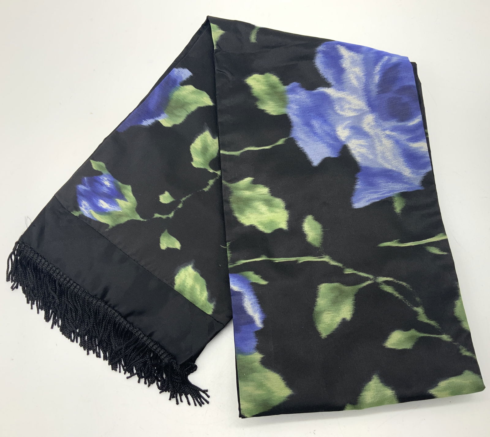 Fringed Cotton Blend Double Sided Scarf (1 of 7)