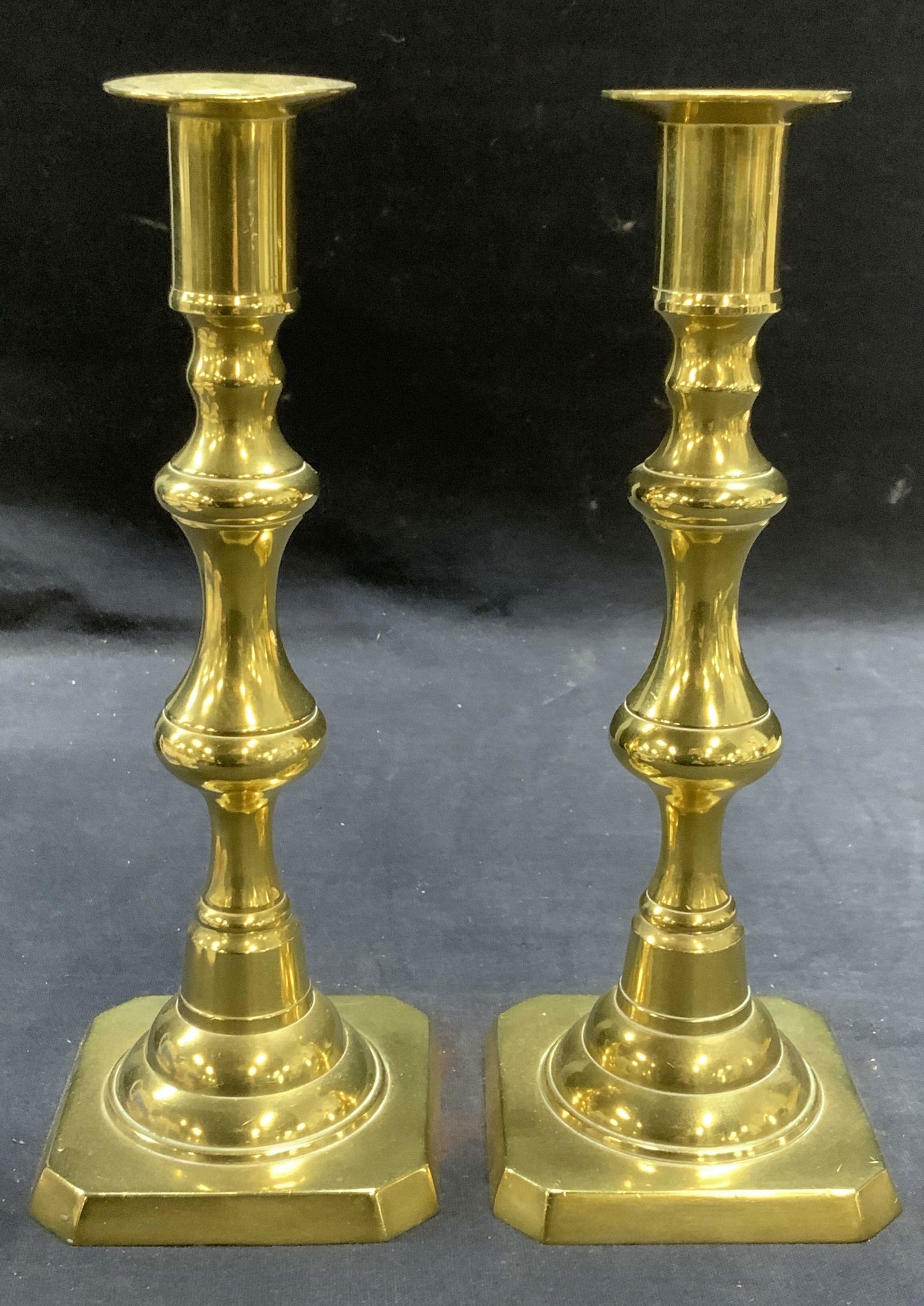 Pair Vintage Brass Candle Holders (1 of 6)