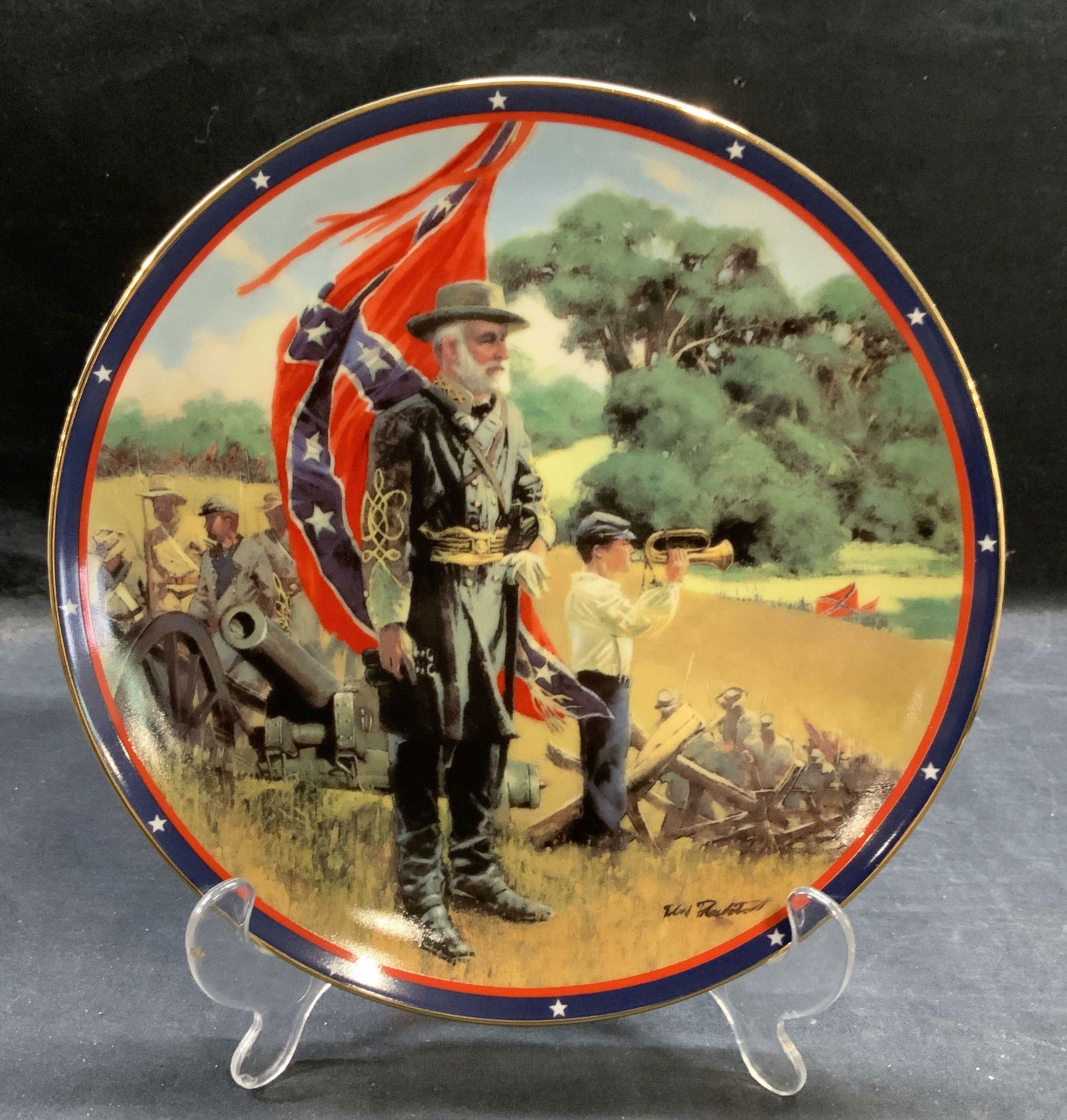 HC Robert E Lee Civil War Porcelain Plate (1 of 6)