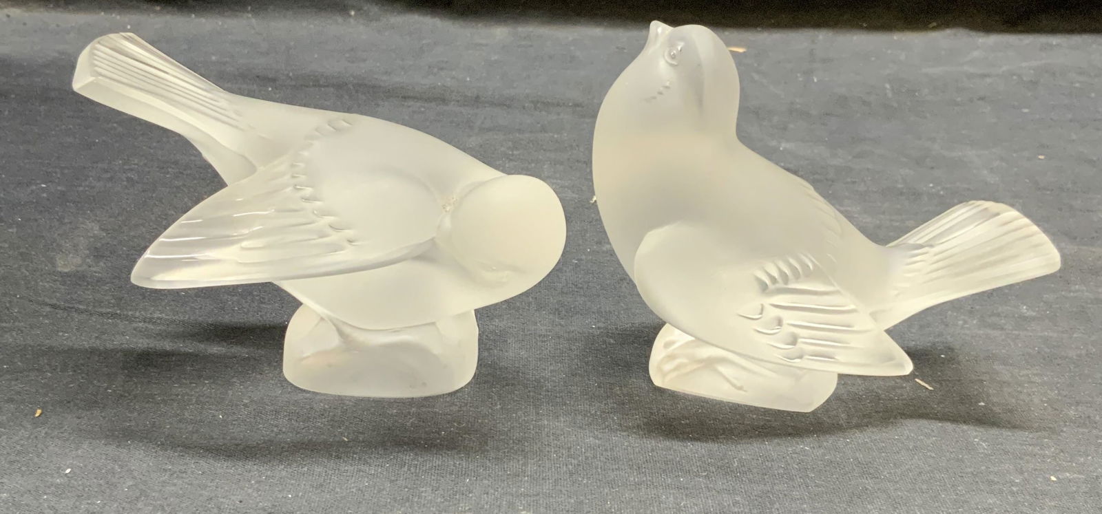 Lot 2 Lalique Crystal Bird Figurals, France (1 of 9)