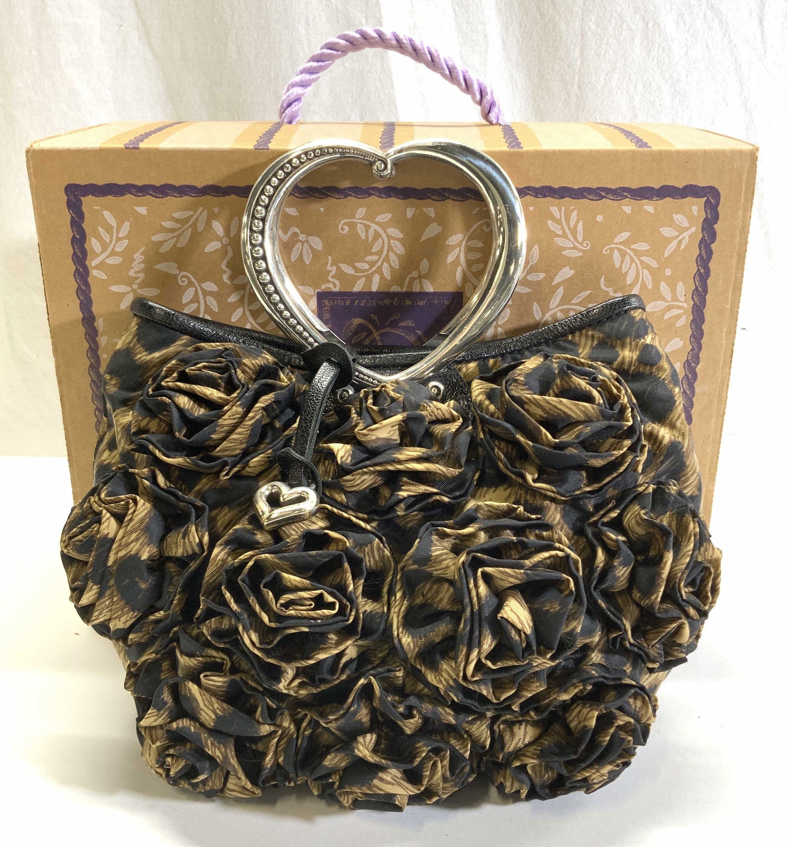 Brighton Animal Print Handbag w Leather Trim, NIB (1 of 7)
