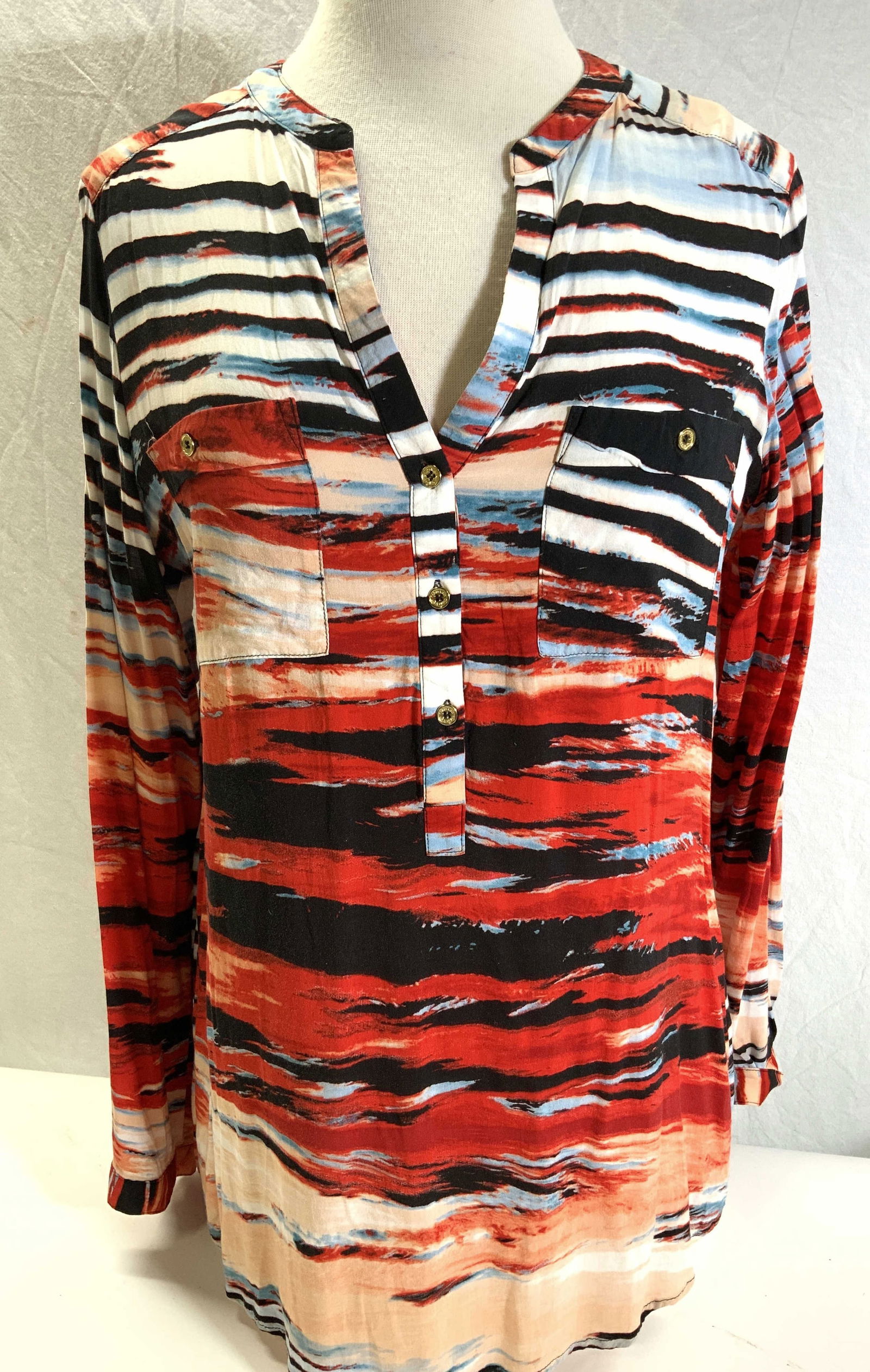 Calvin Klein Long Sleeve Tube Blouse (1 of 6)