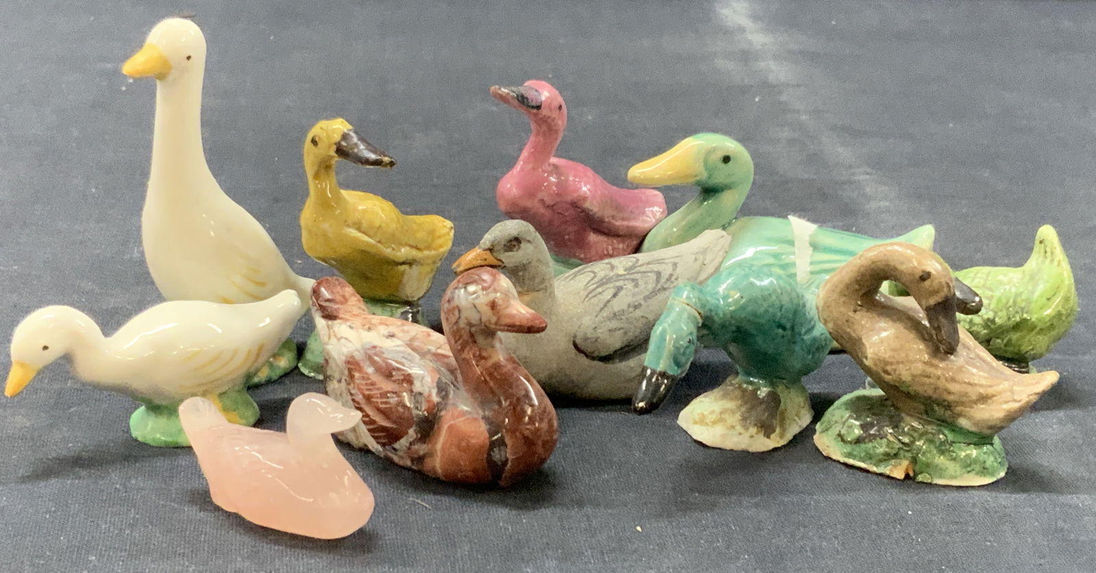 Lot 11 Ceramic & Stone Bird Figurals (1 of 10)