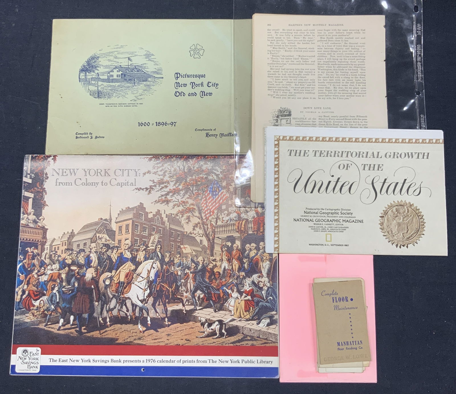 Lot 5 Vtg Americana Ephemera (1 of 11)