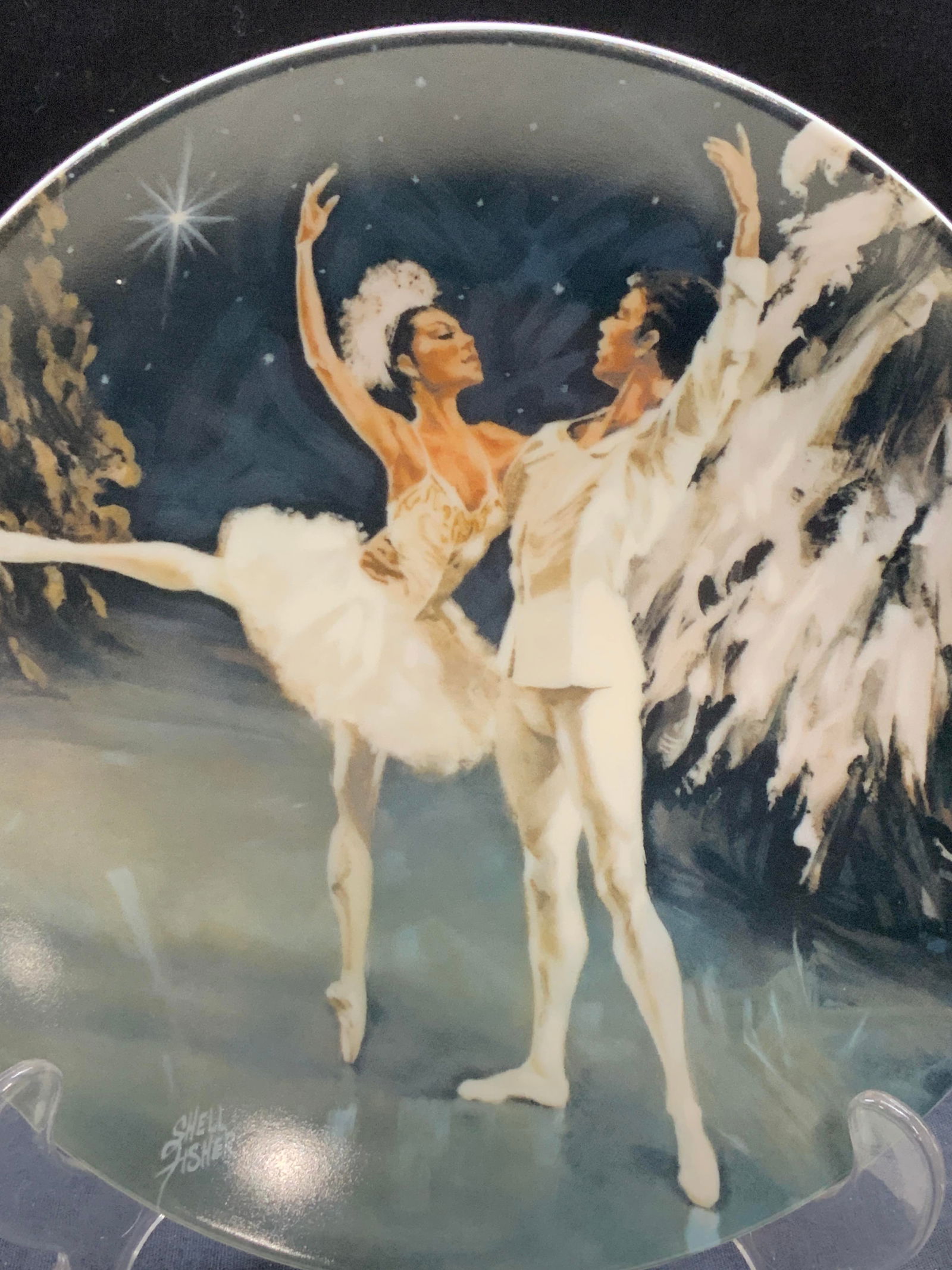 1979 Viletta China Snow King & Queen Plate (1 of 6)