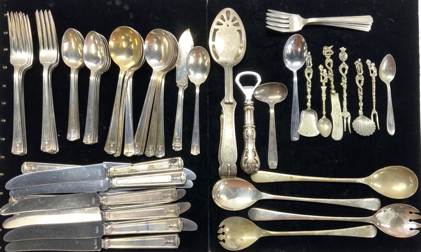 72 Holmes & Edwards Silver Pl Flatware, Sterling + (1 of 11)