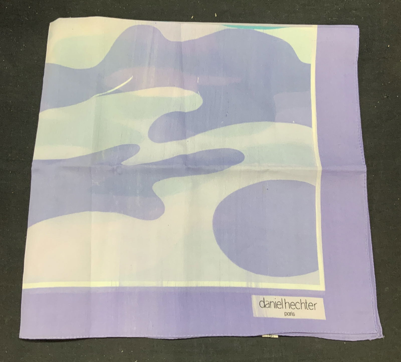 Daniel Hechter Purple Abstract Scarf, Italy (1 of 6)