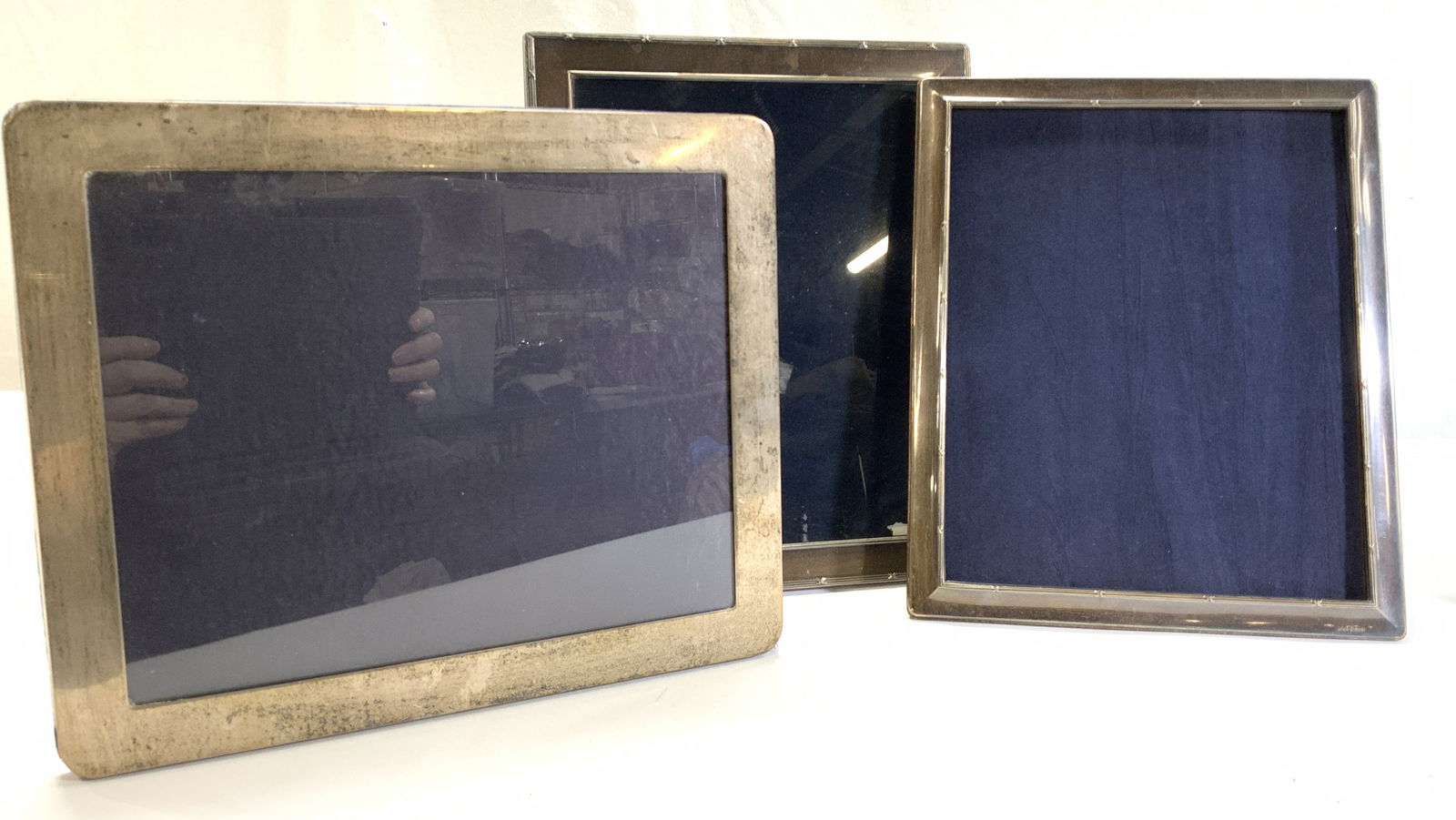 3 Sterling Silver 8 x 10 Picture Frames, England (1 of 8)