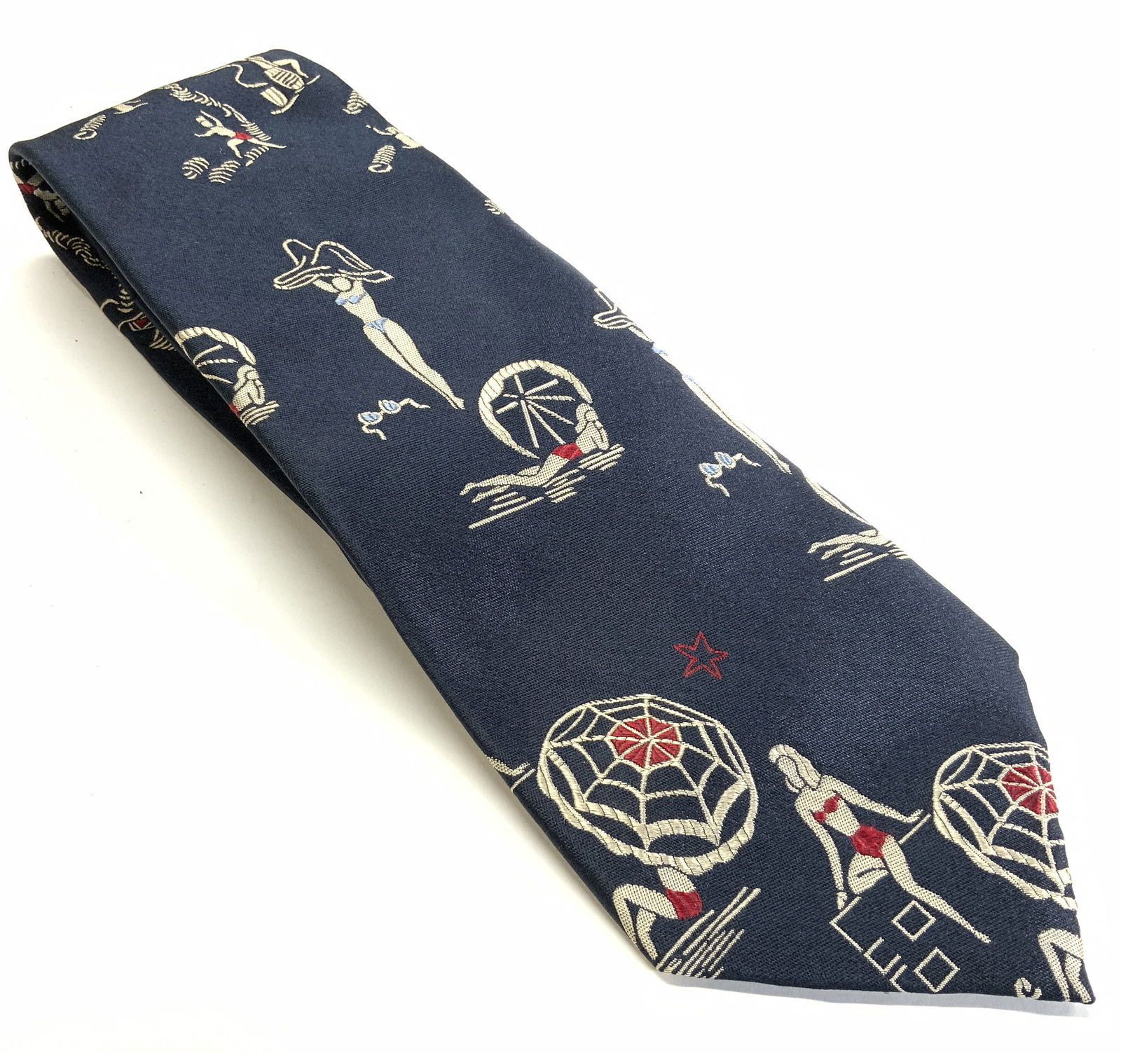 Garrick Anderson Silk Beach Motif Shirt Tie, USA (1 of 6)
