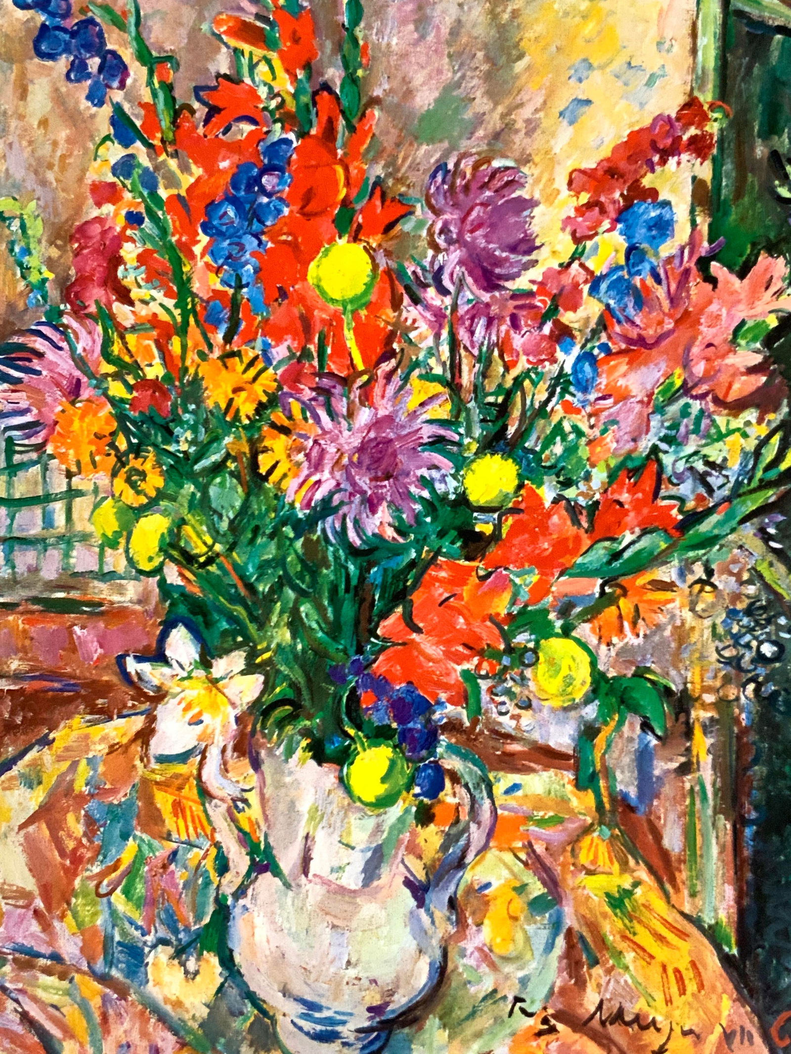 FRITZ MEIJER Signed Still Life Floral Lithograph (1 of 10)