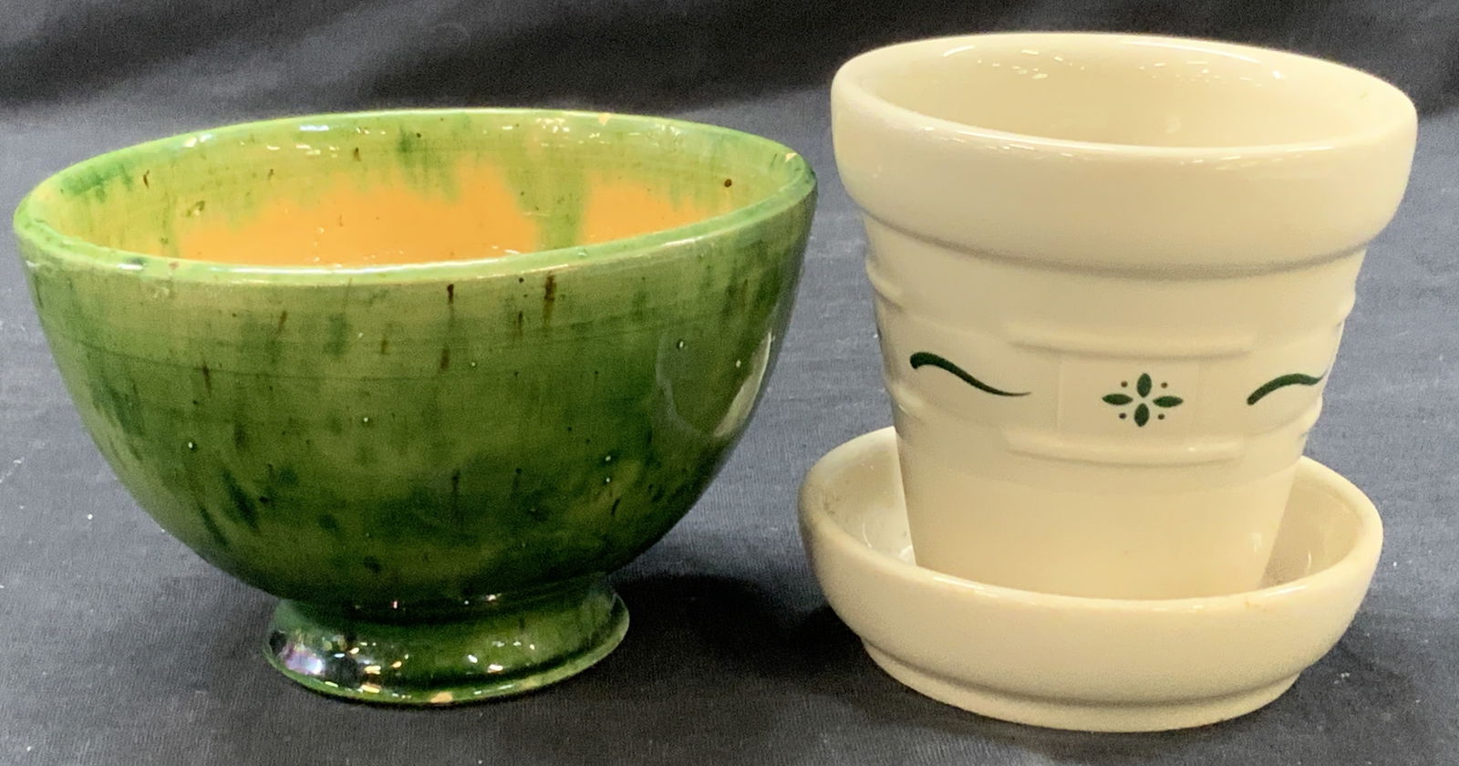 Lot 2 Ceramic Planter & Bowl (1 of 7)