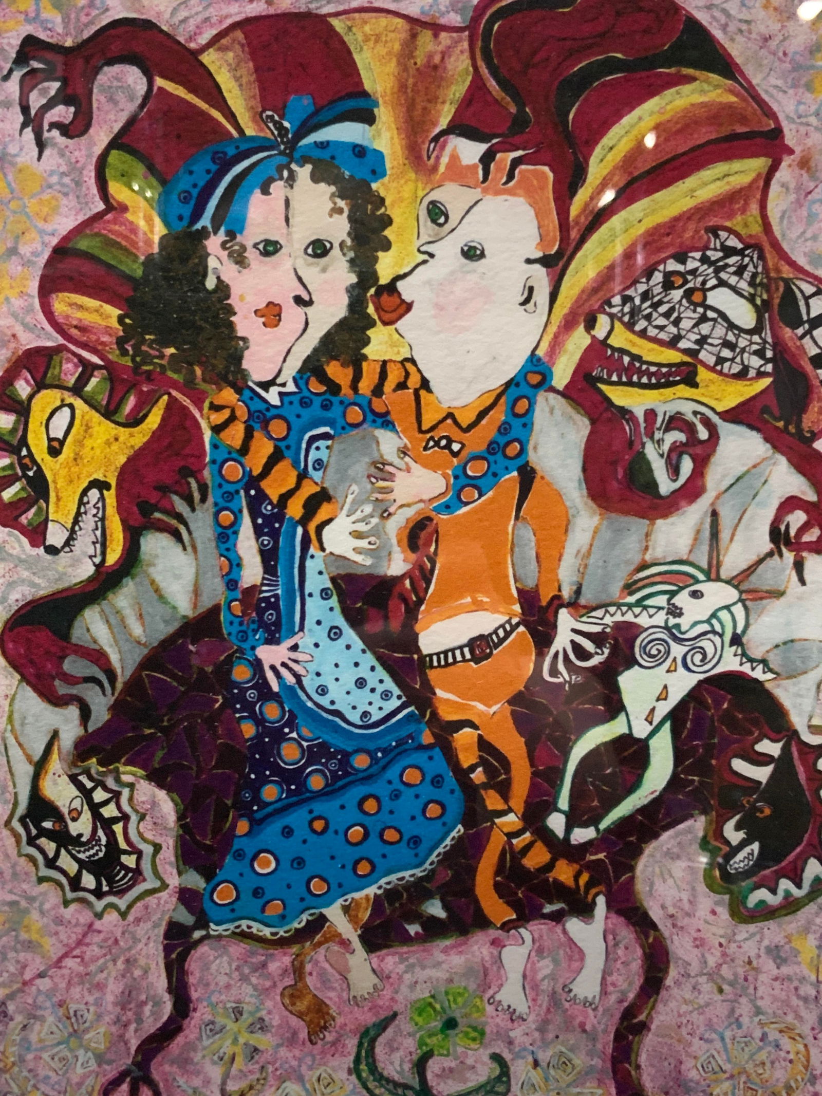 George Pocheptsov Sgd Untitled Figures Litho (1 of 12)