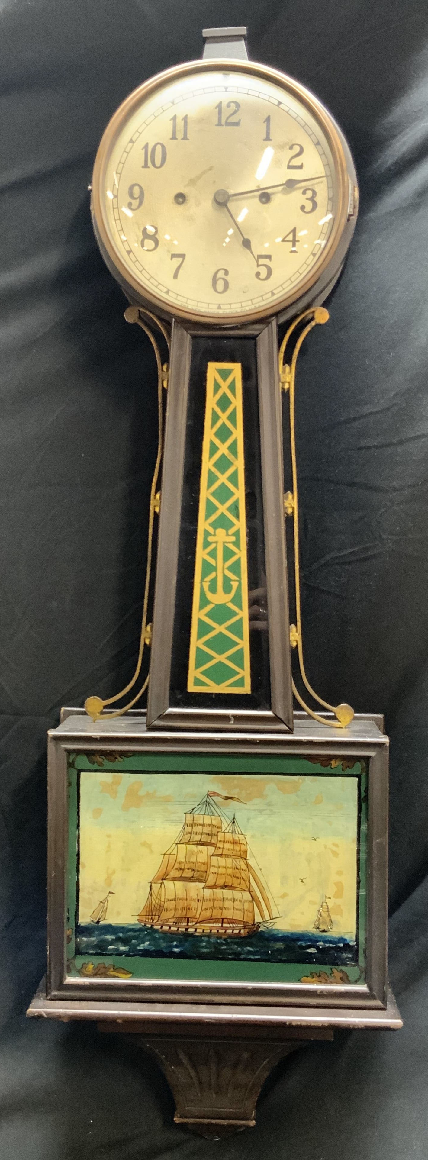 NEW HAVEN CLOCK COMPANY Willard Ship Motif Clock (1 of 18)