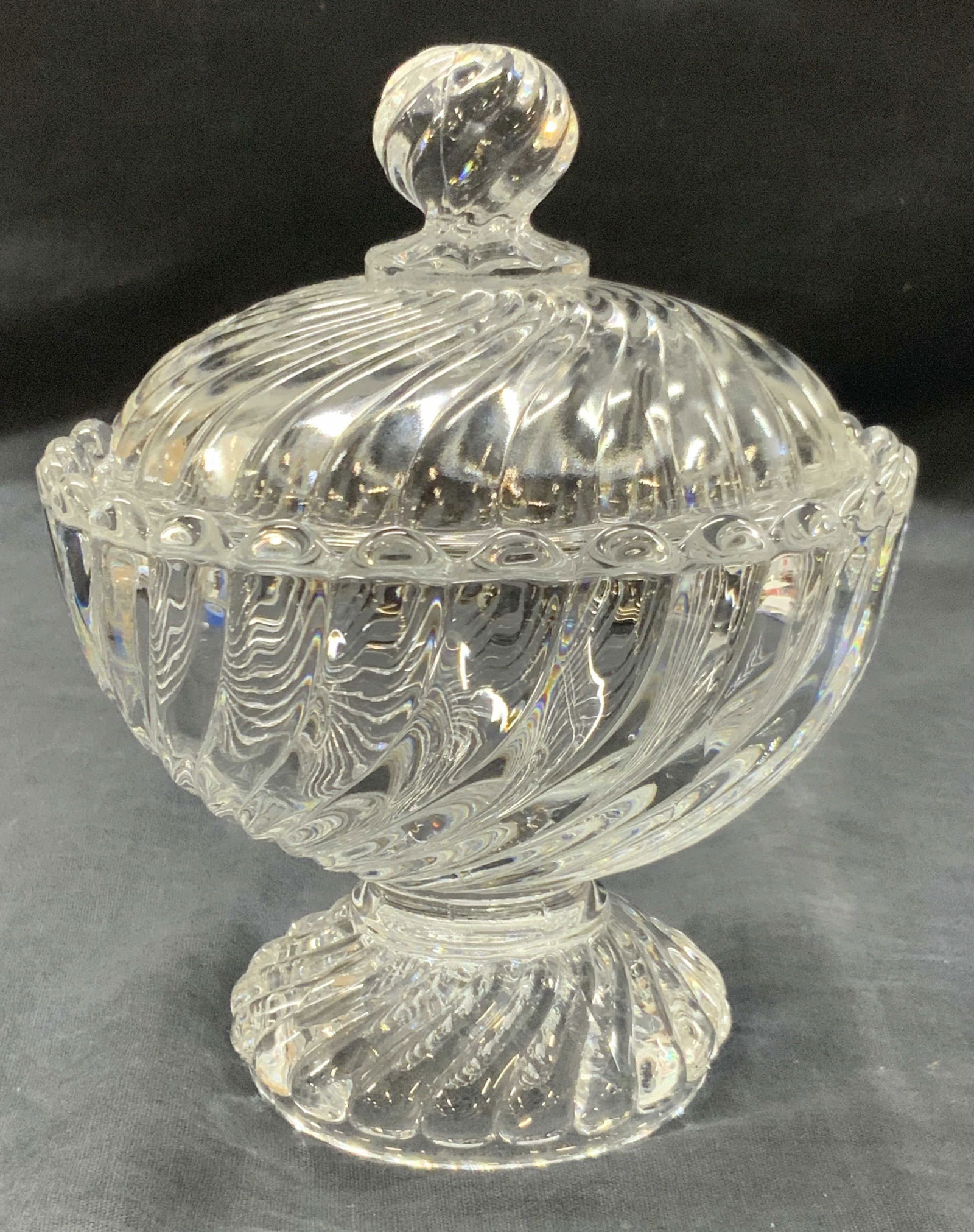 Baccarat Sgd Crystal Spiral Footed Vessel, France (1 of 7)