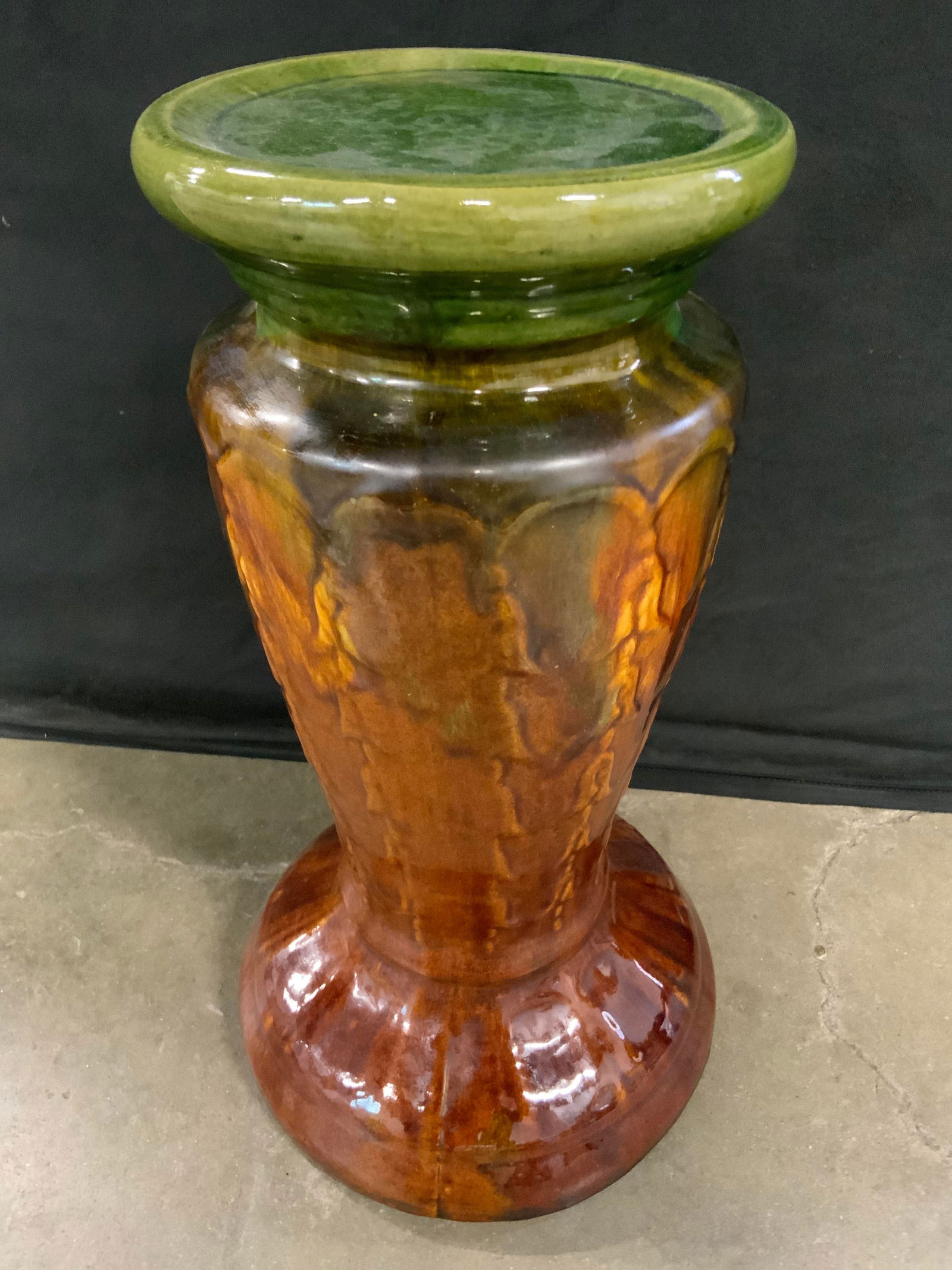 Vintage Majolica Pottery Plant Stand, Jardiniere (1 of 11)