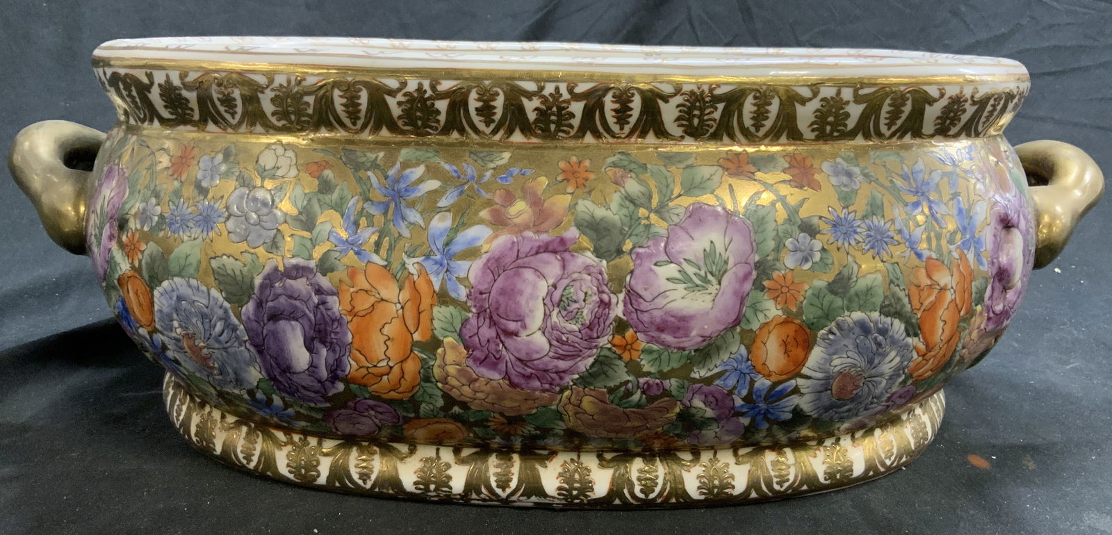 ORIENTAL ACCENT Asian Famille Rose Porc Footbath (1 of 9)